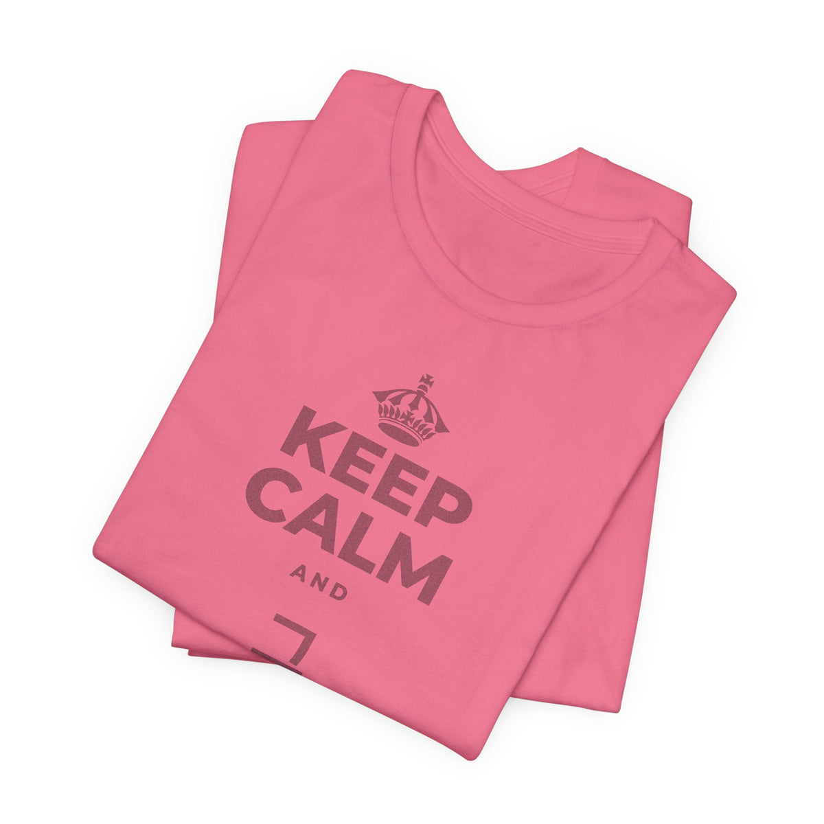 KEEP CALM AND 그 질문을 해요 T-Shirt (Military Green–Autumn)