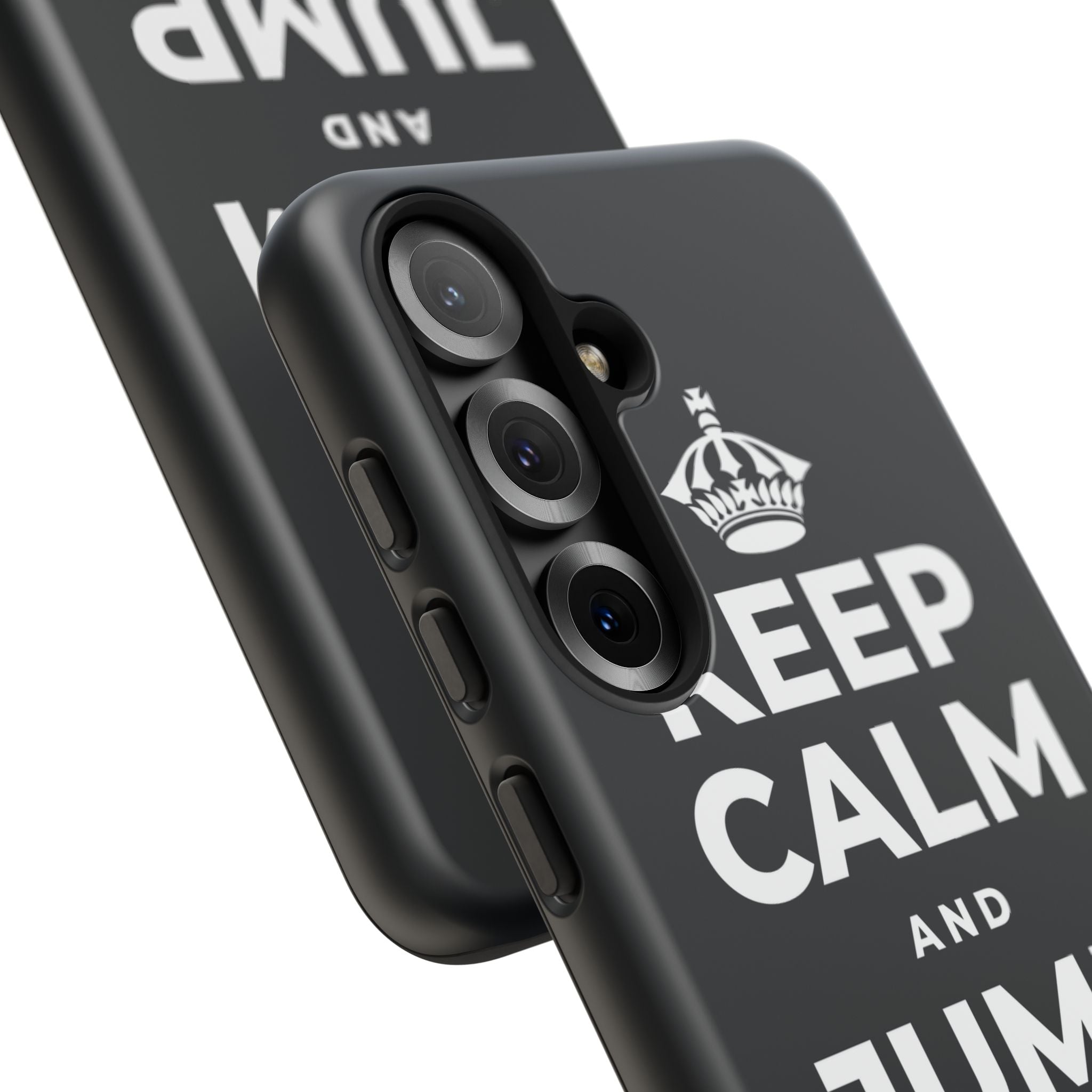 KEEP CALM AND JUMP IN A PUDDLE Phone Case (Dark)