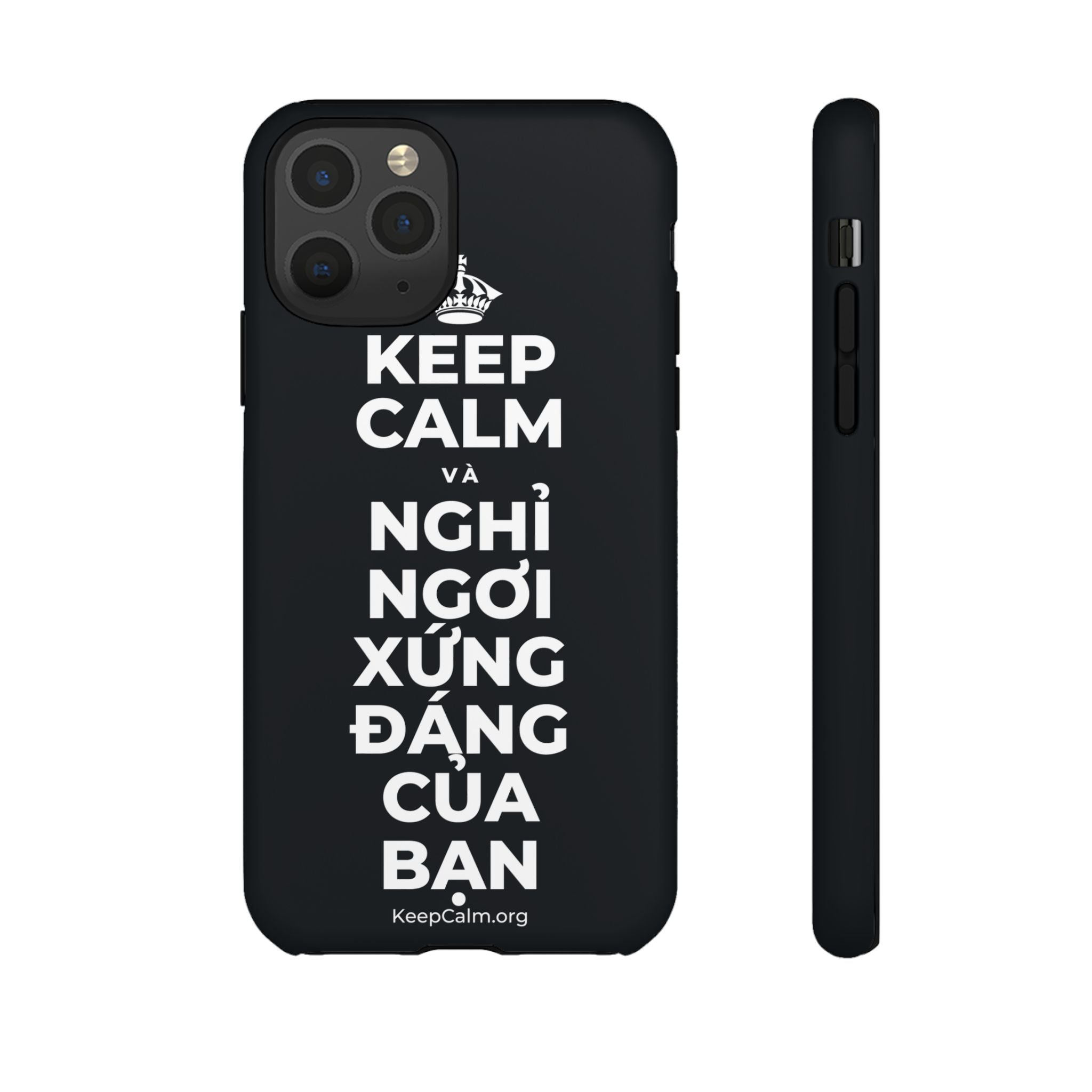 KEEP CALM VÀ NGHỈ NGƠI XỨNG ĐÁNG CỦA BẠN Phone Case (Dark)