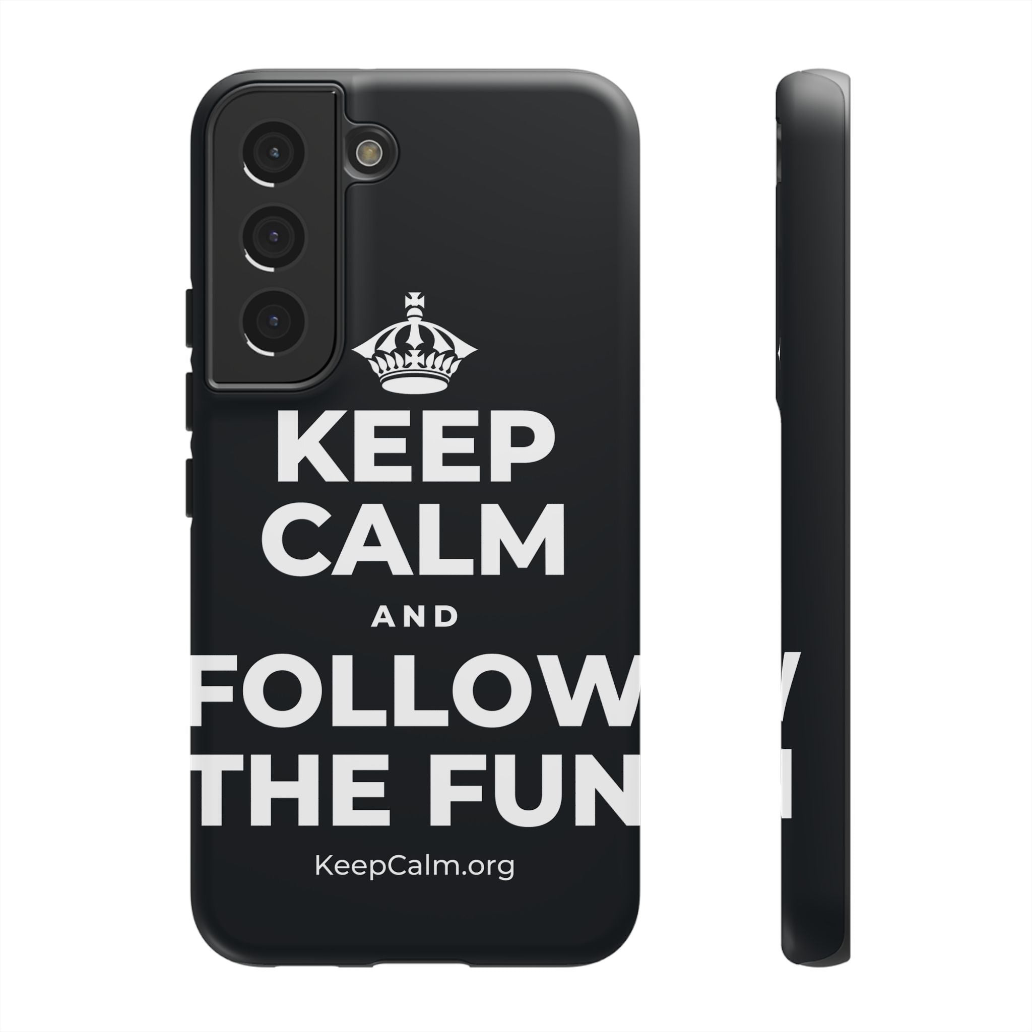 KEEP CALM AND FOLLOW THE FUN Phone Case (Dark)