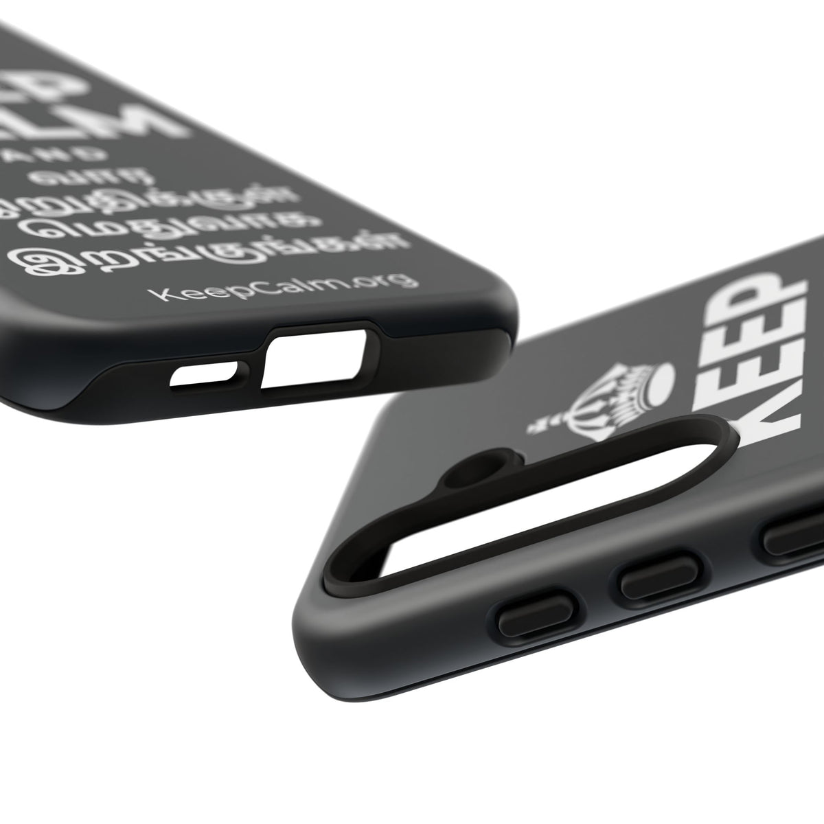 KEEP CALM AND வார இறுதிக்குள் மெதுவாக இறங்குங்கள் Phone Case (Dark)