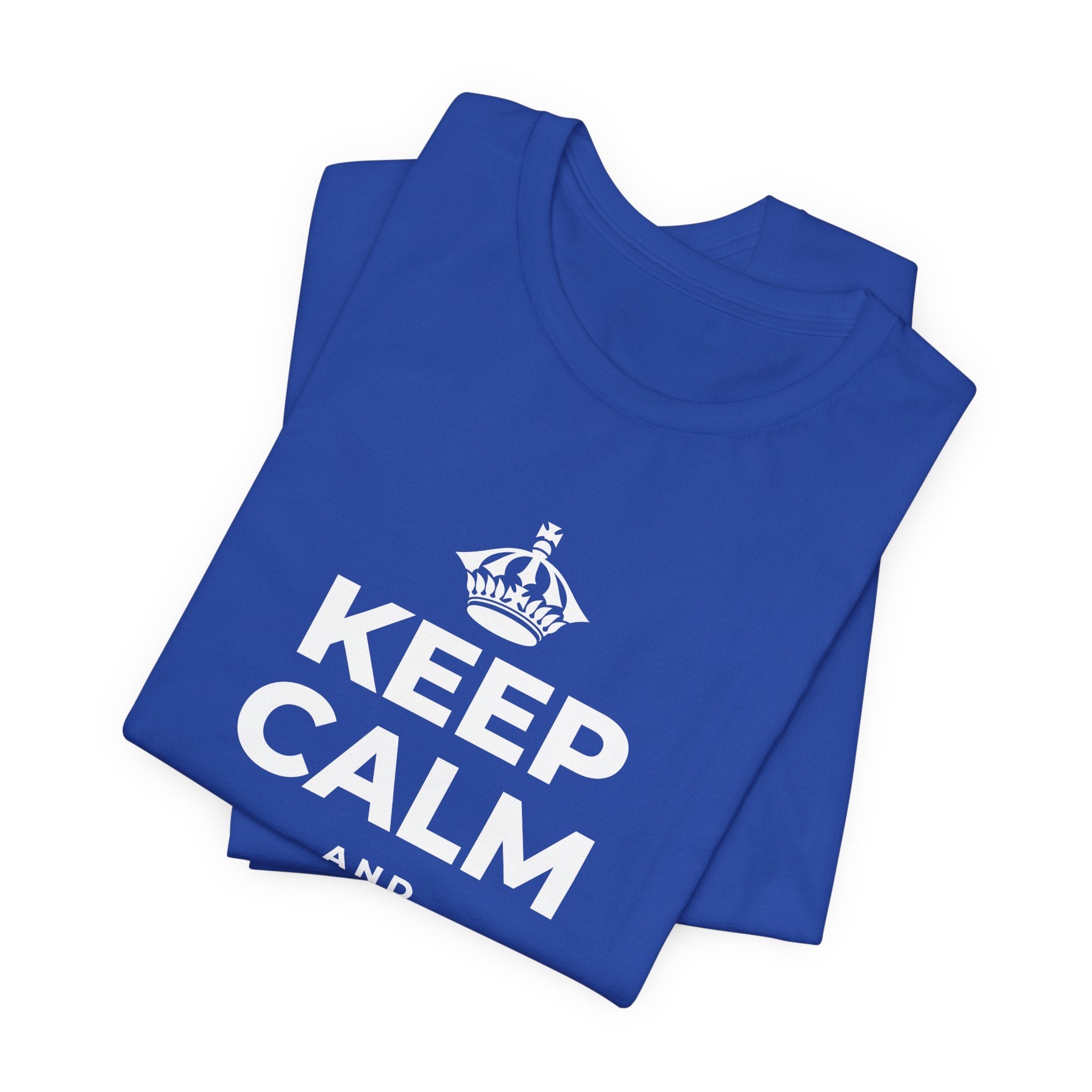 KEEP CALM AND BE THE GOAT T-Shirt (Soft Cream–Heather Mauve)