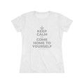 KEEP CALM AND COME HOME TO YOURSELF Women's Tri-Blend Tee