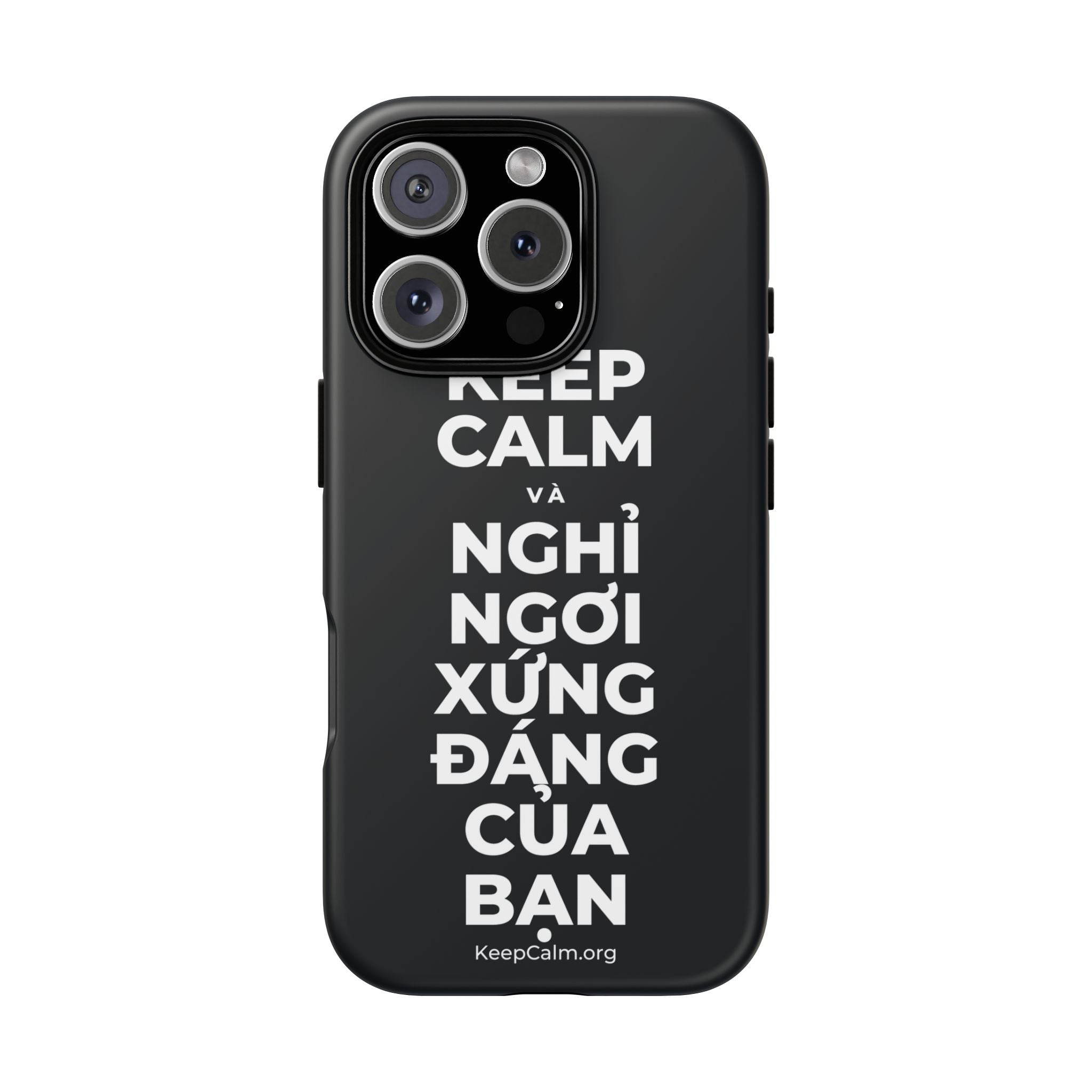 KEEP CALM VÀ NGHỈ NGƠI XỨNG ĐÁNG CỦA BẠN Phone Case (Dark)
