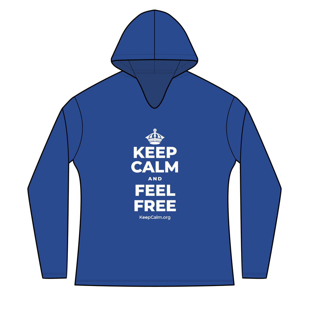 KEEP CALM AND FEEL FREE Women's Long Sleeve Hoodie