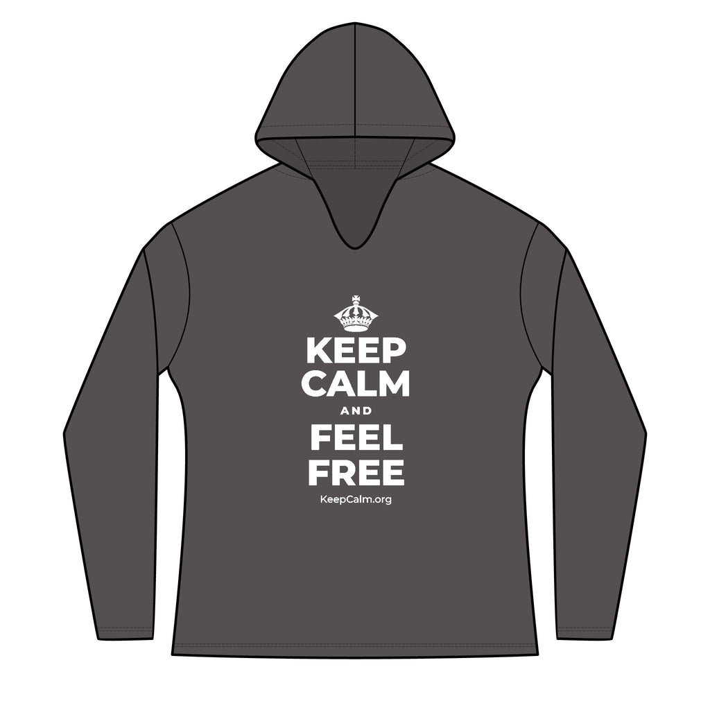 KEEP CALM AND FEEL FREE Women's Long Sleeve Hoodie
