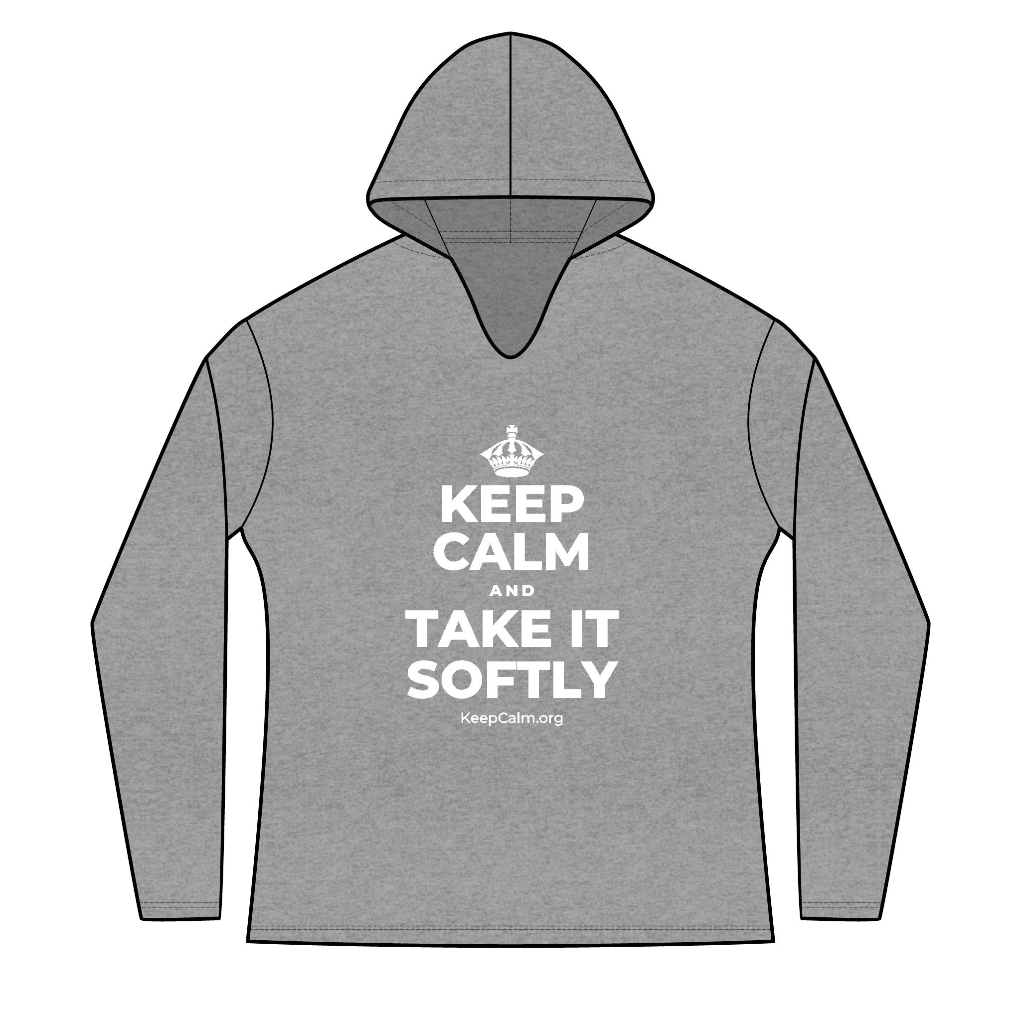 KEEP CALM AND TAKE IT SOFTLY Women's Long Sleeve Hoodie