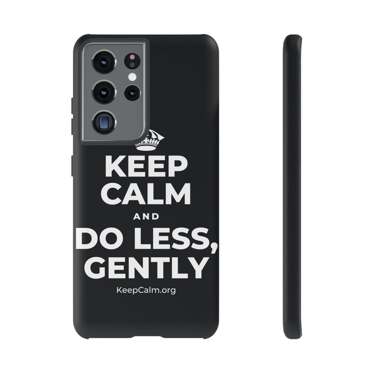 KEEP CALM AND DO LESS, GENTLY Phone Case (Dark)