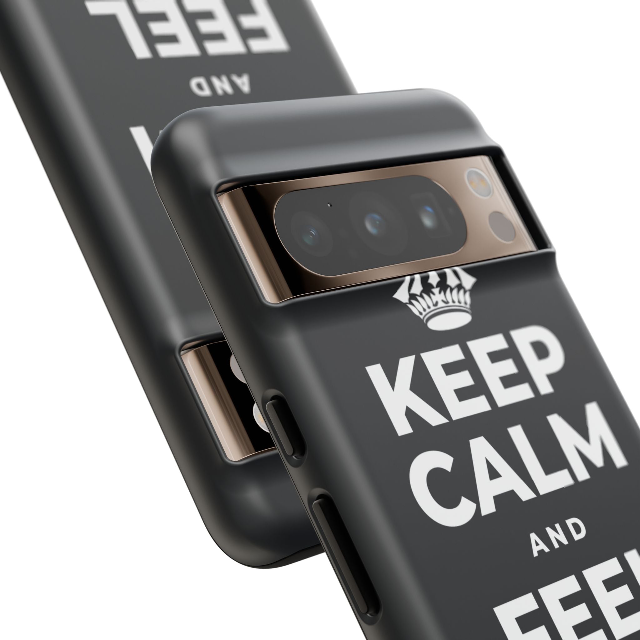 KEEP CALM AND FEEL YOUR FEET Phone Case (Dark)