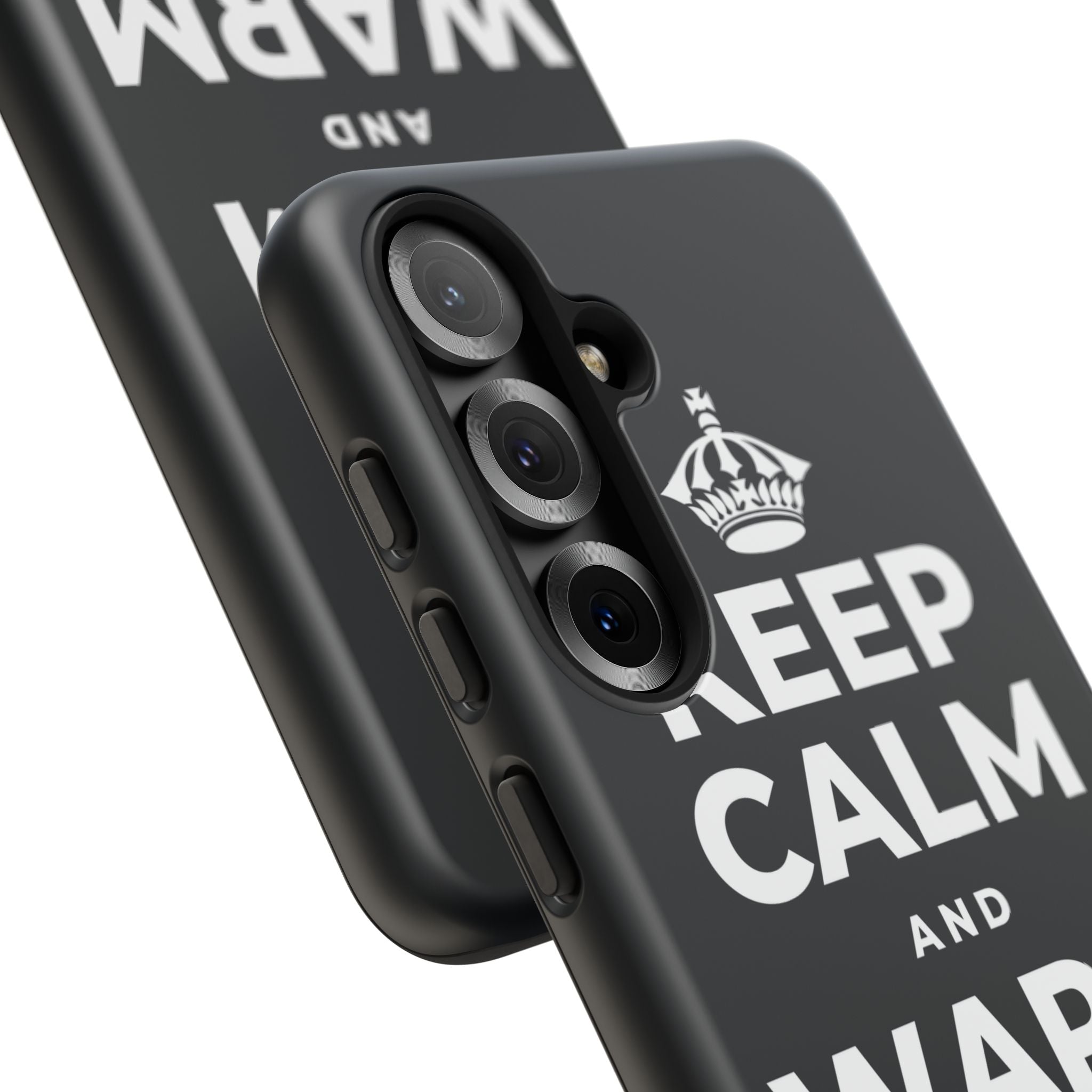 KEEP CALM AND WARM YOUR HANDS Phone Case (Dark)