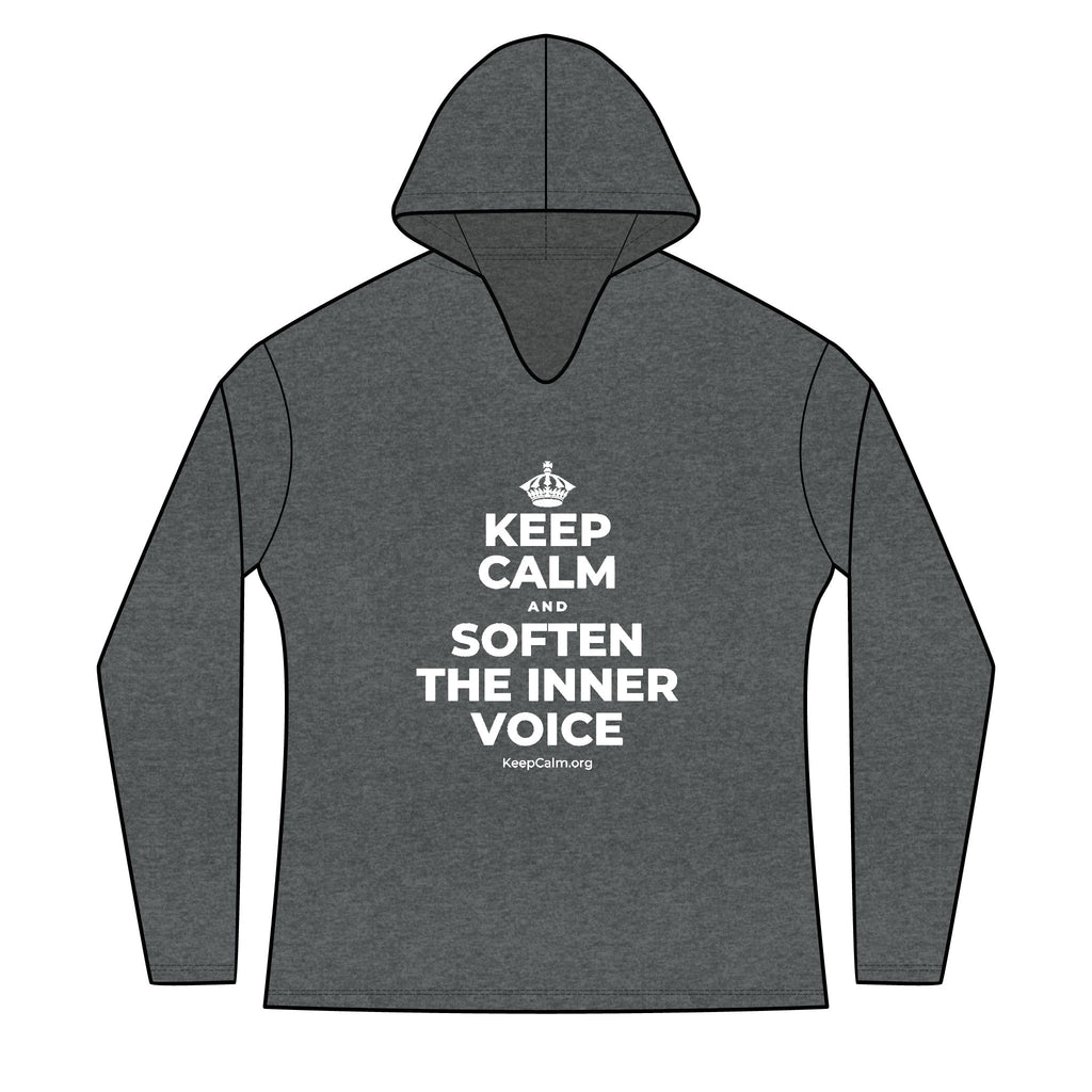 KEEP CALM AND SOFTEN THE INNER VOICE Women's Long Sleeve Hoodie