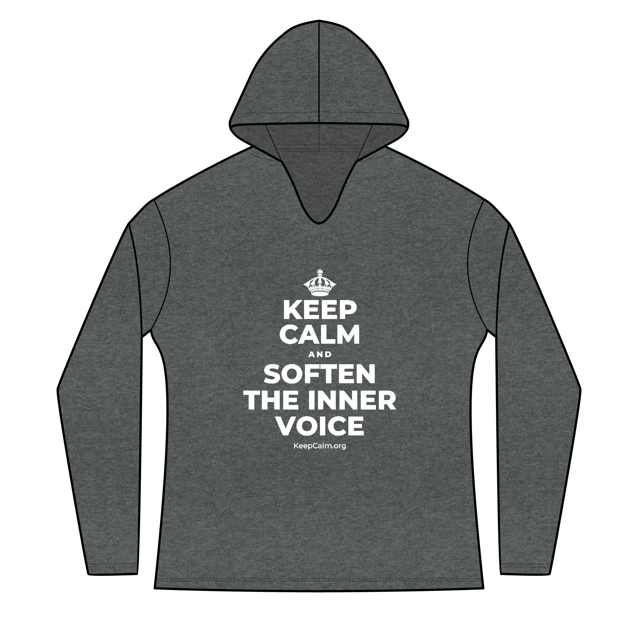 KEEP CALM AND SOFTEN THE INNER VOICE Women's Long Sleeve Hoodie