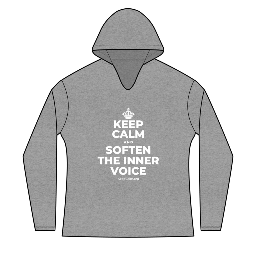 KEEP CALM AND SOFTEN THE INNER VOICE Women's Long Sleeve Hoodie