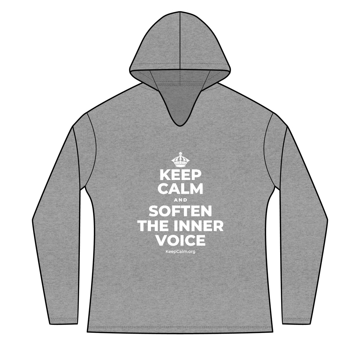KEEP CALM AND SOFTEN THE INNER VOICE Women's Long Sleeve Hoodie