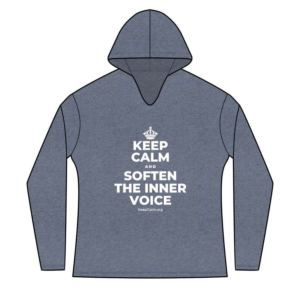 KEEP CALM AND SOFTEN THE INNER VOICE Women's Long Sleeve Hoodie