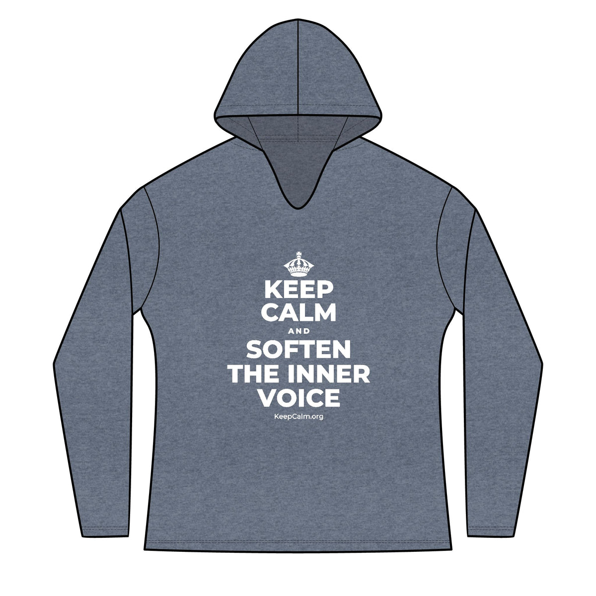 KEEP CALM AND SOFTEN THE INNER VOICE Women's Long Sleeve Hoodie