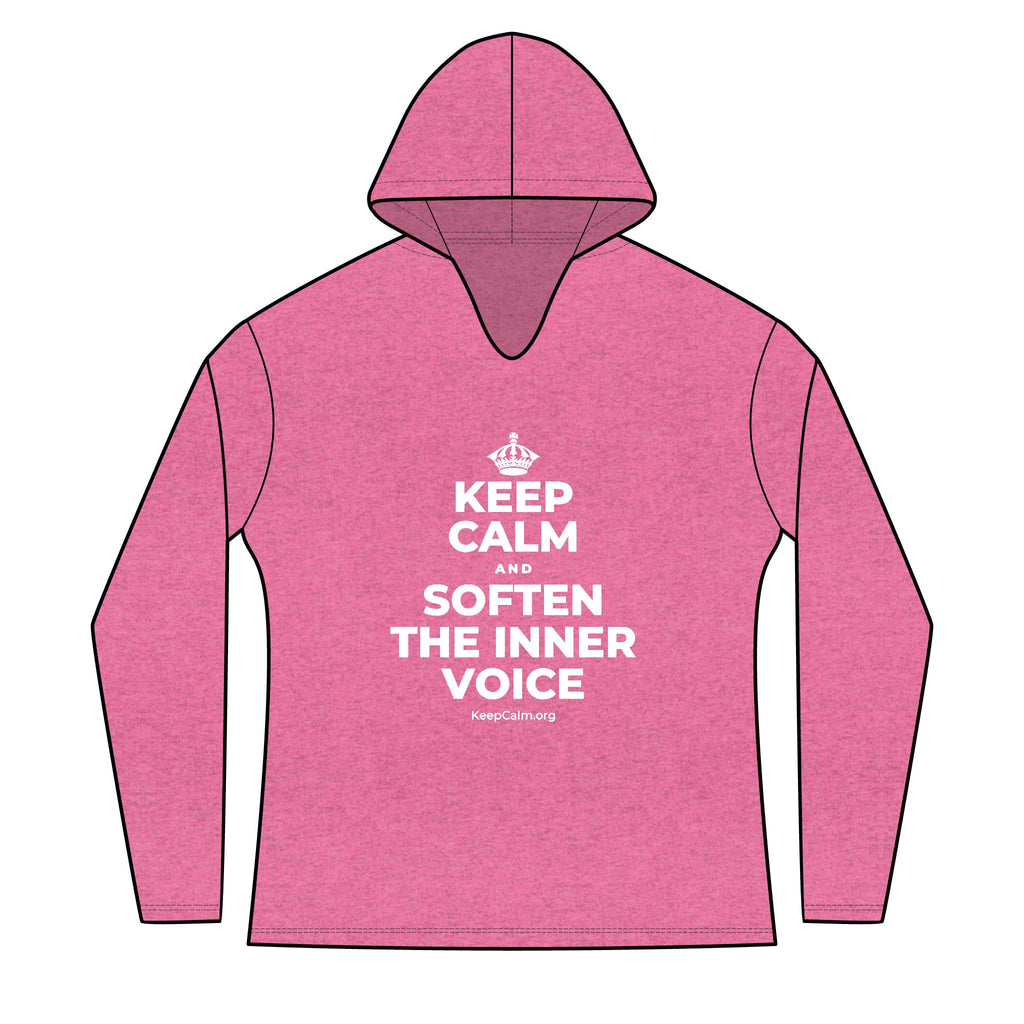 KEEP CALM AND SOFTEN THE INNER VOICE Women's Long Sleeve Hoodie
