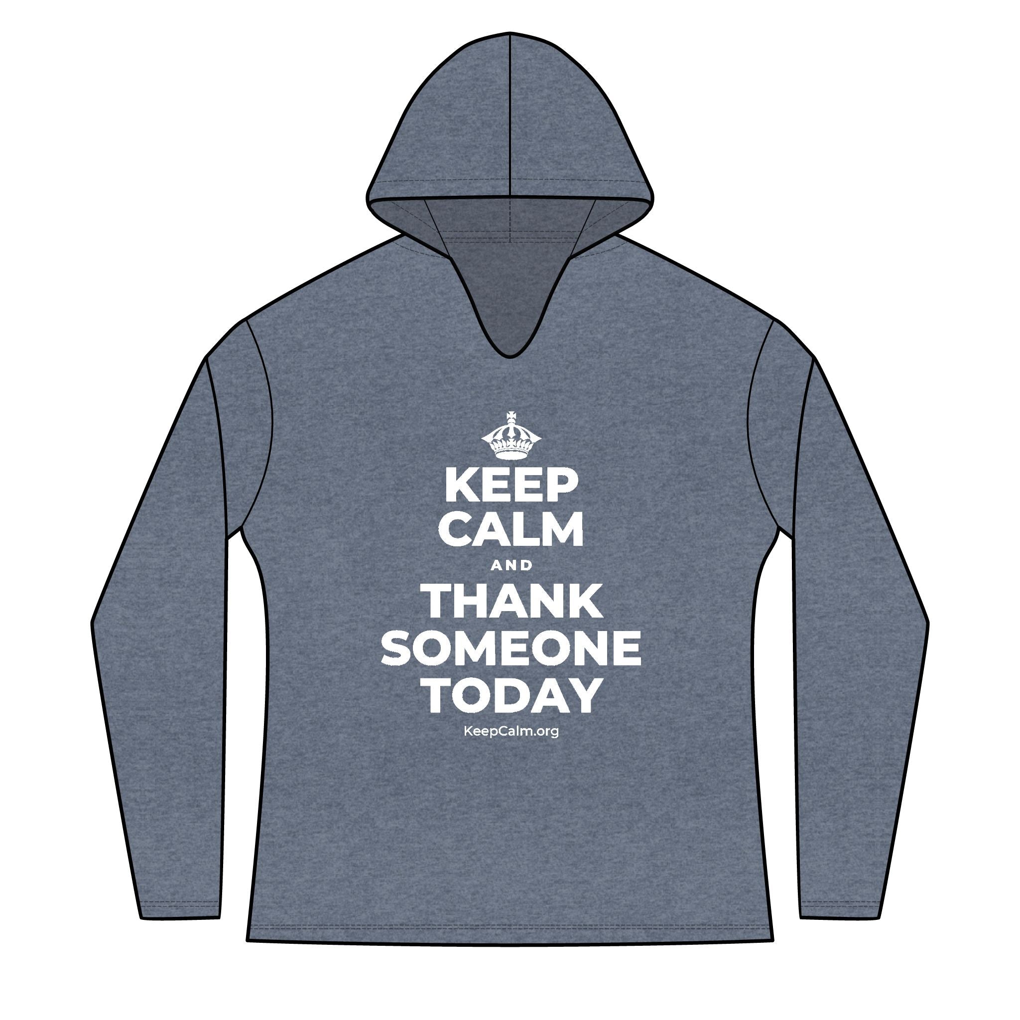KEEP CALM AND THANK SOMEONE TODAY Women's Long Sleeve Hoodie