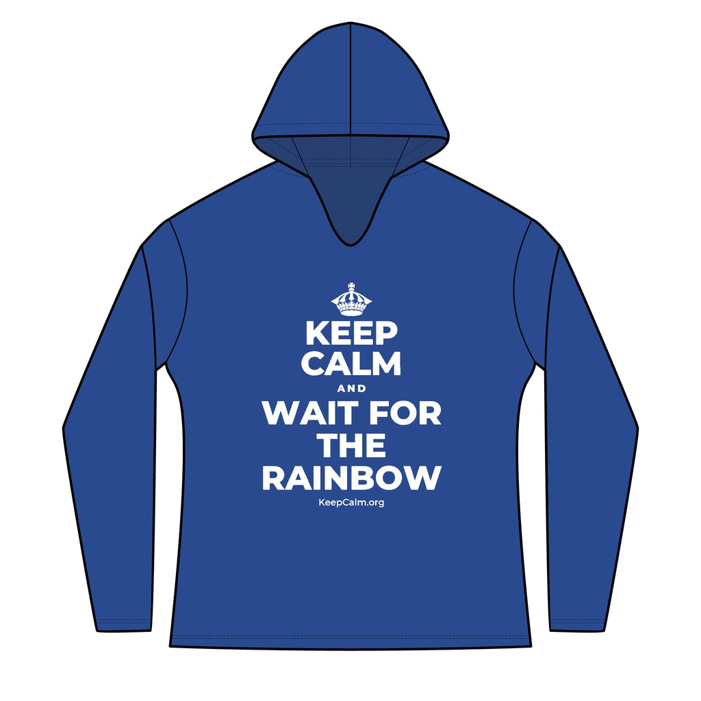 KEEP CALM AND WAIT FOR THE RAINBOW Women's Long Sleeve Hoodie