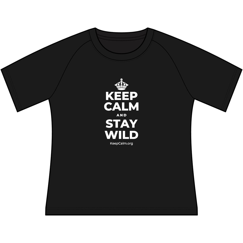 KEEP CALM AND STAY WILD Women's Raglan Tee