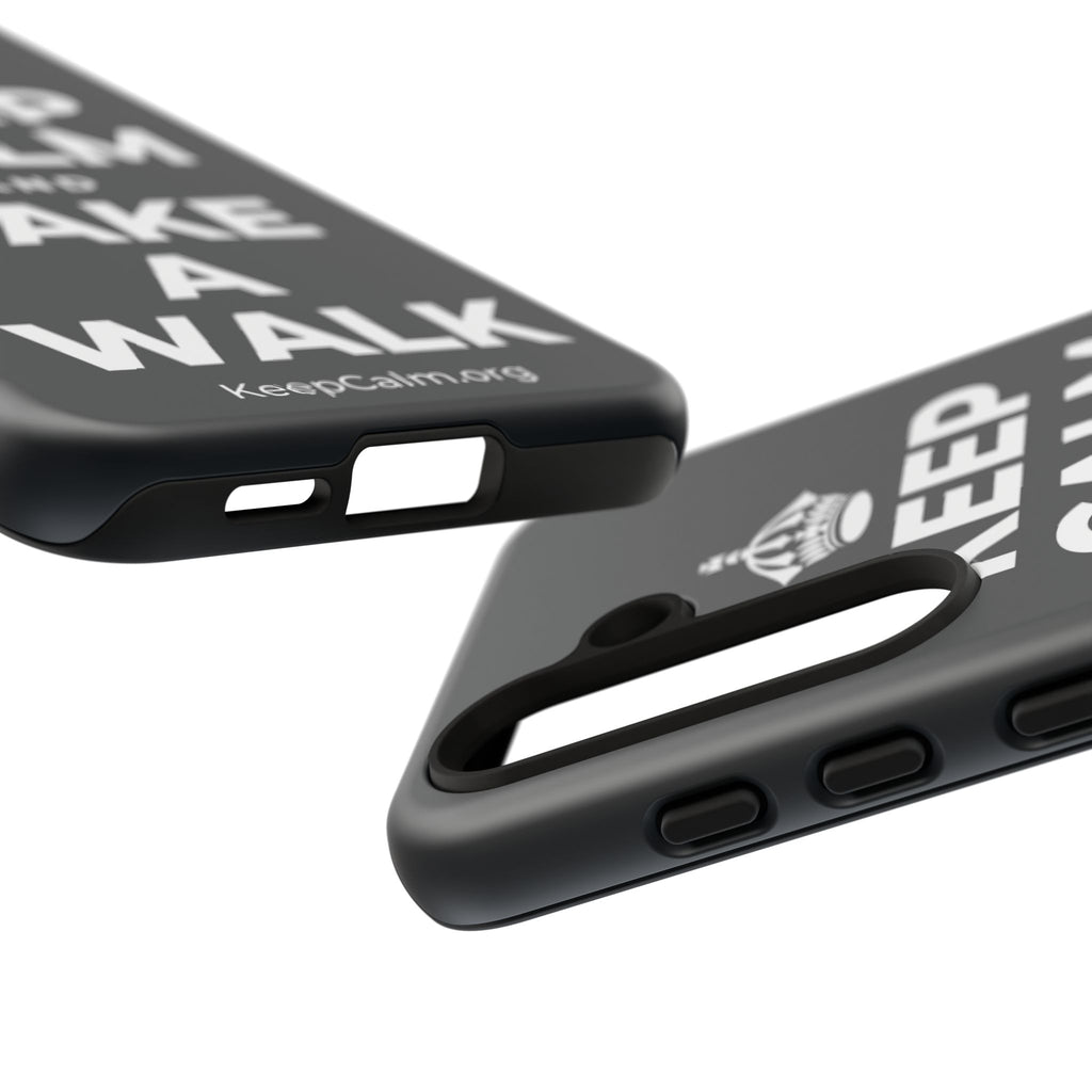 KEEP CALM AND TAKE A WALK Phone Case (Dark)