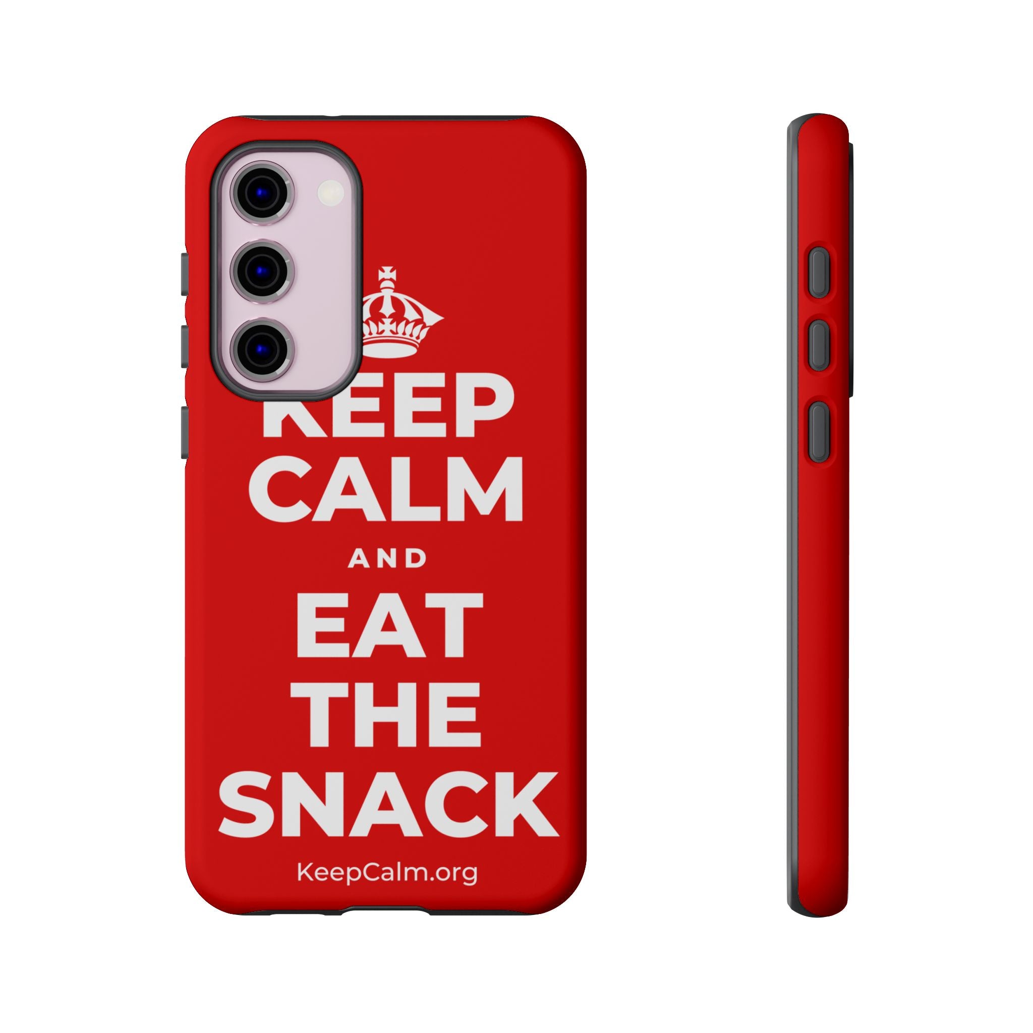 KEEP CALM AND EAT THE SNACK Phone Case