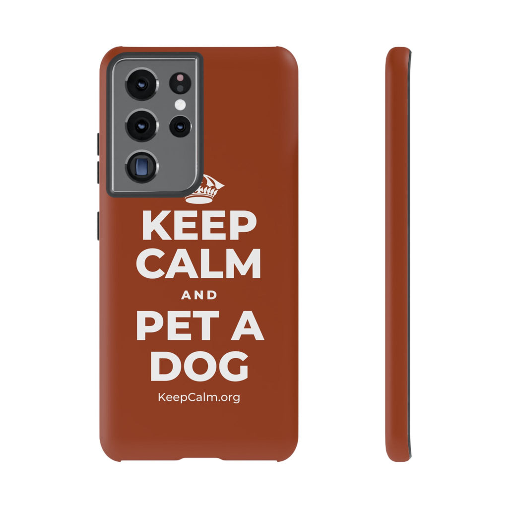 KEEP CALM AND PET A DOG Phone Case