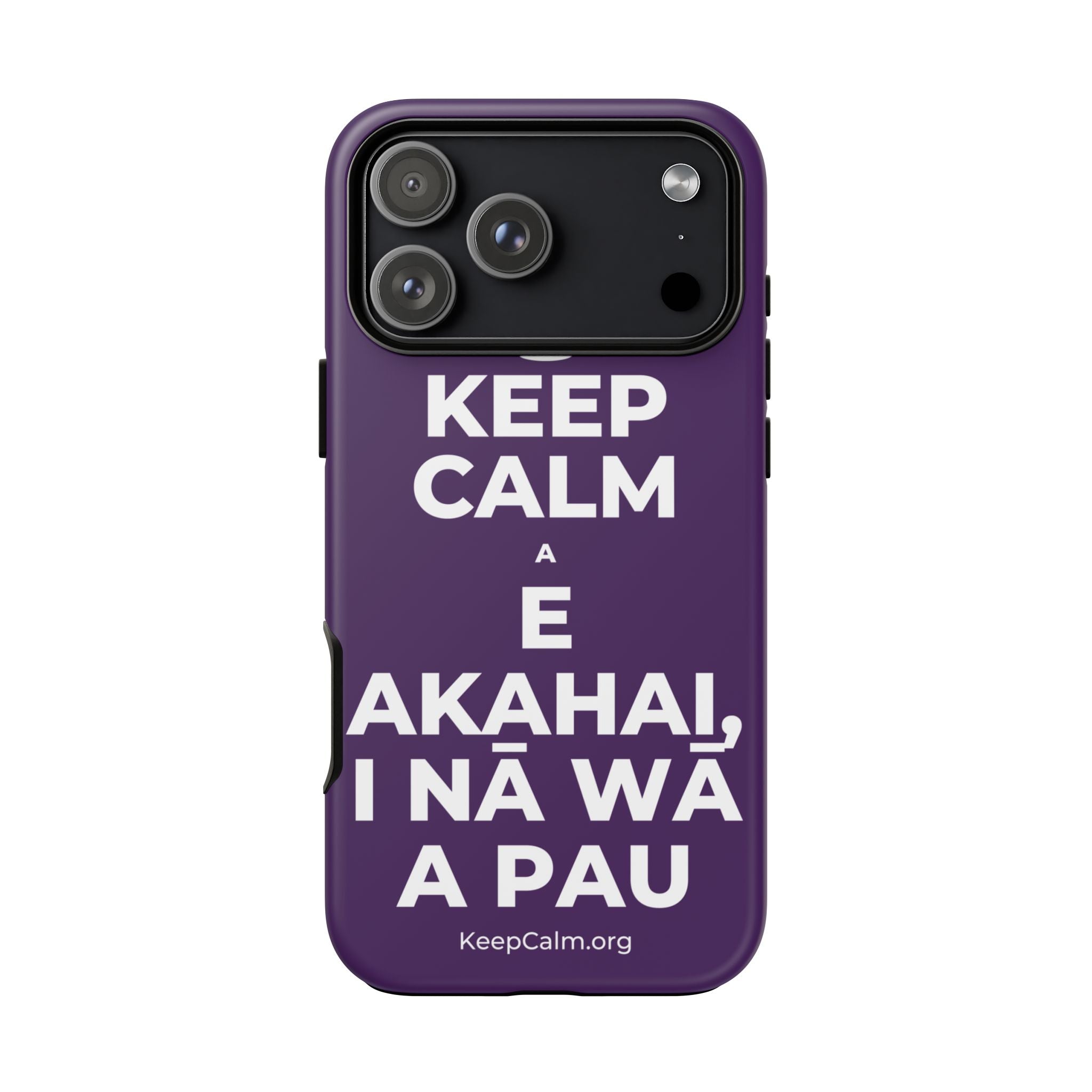 KEEP CALM A E AKAHAI, I NĀ WĀ A PAU Phone Case