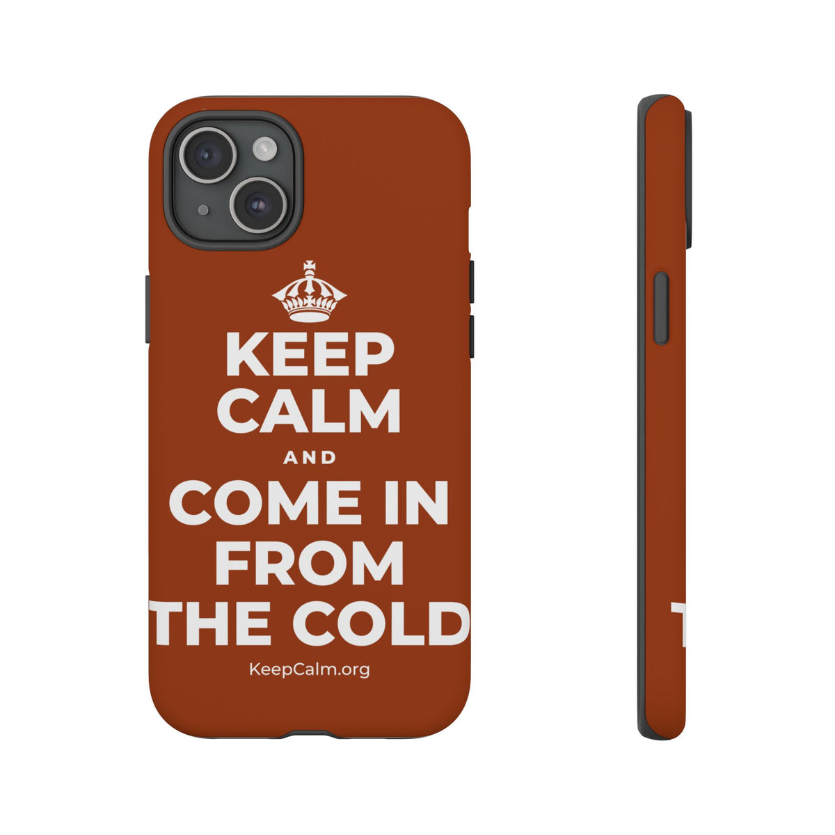 KEEP CALM AND COME IN FROM THE COLD Phone Case