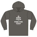 KEEP CALM AND FIND THE COZY Organic Hoodie Tee