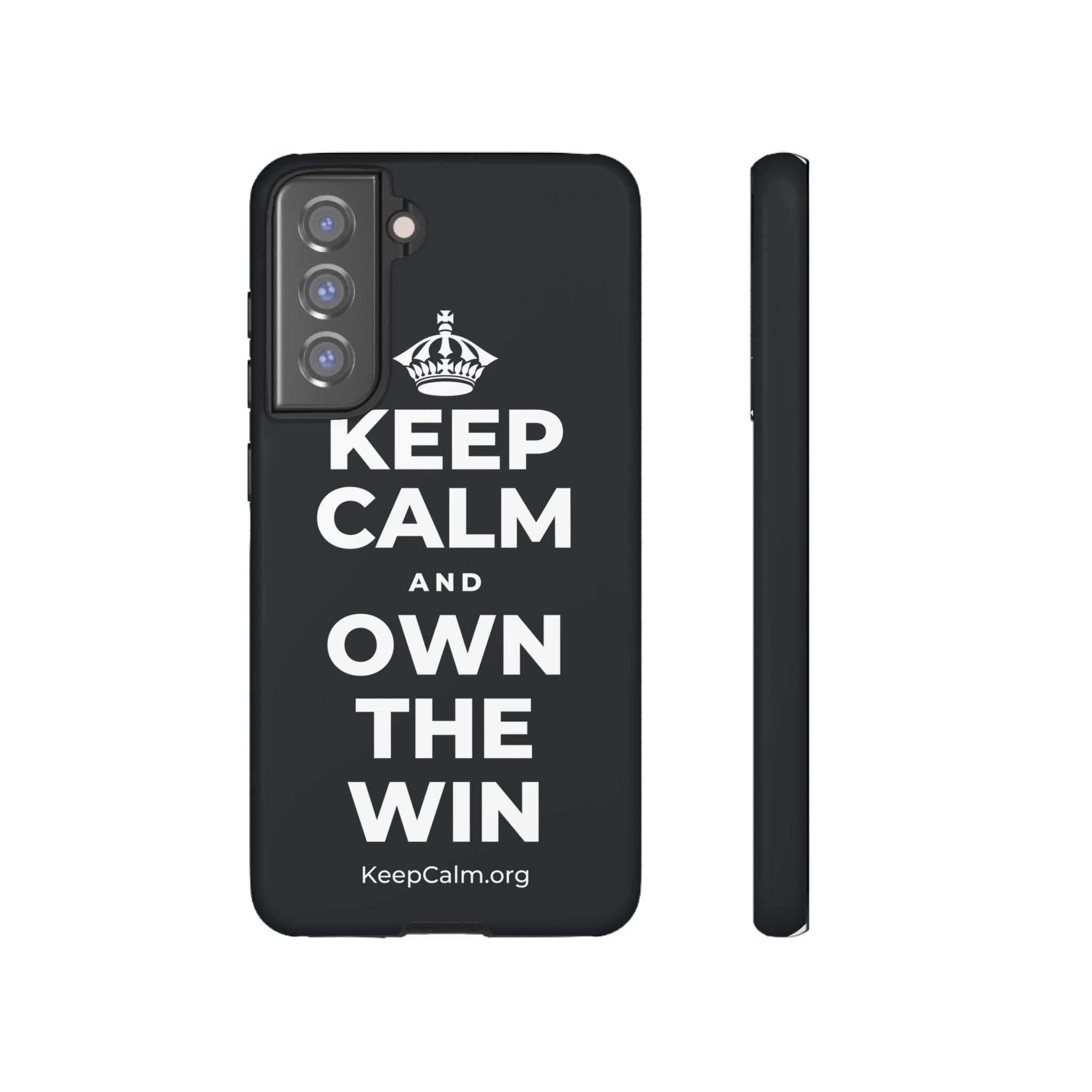 KEEP CALM AND OWN THE WIN Phone Case (Dark)