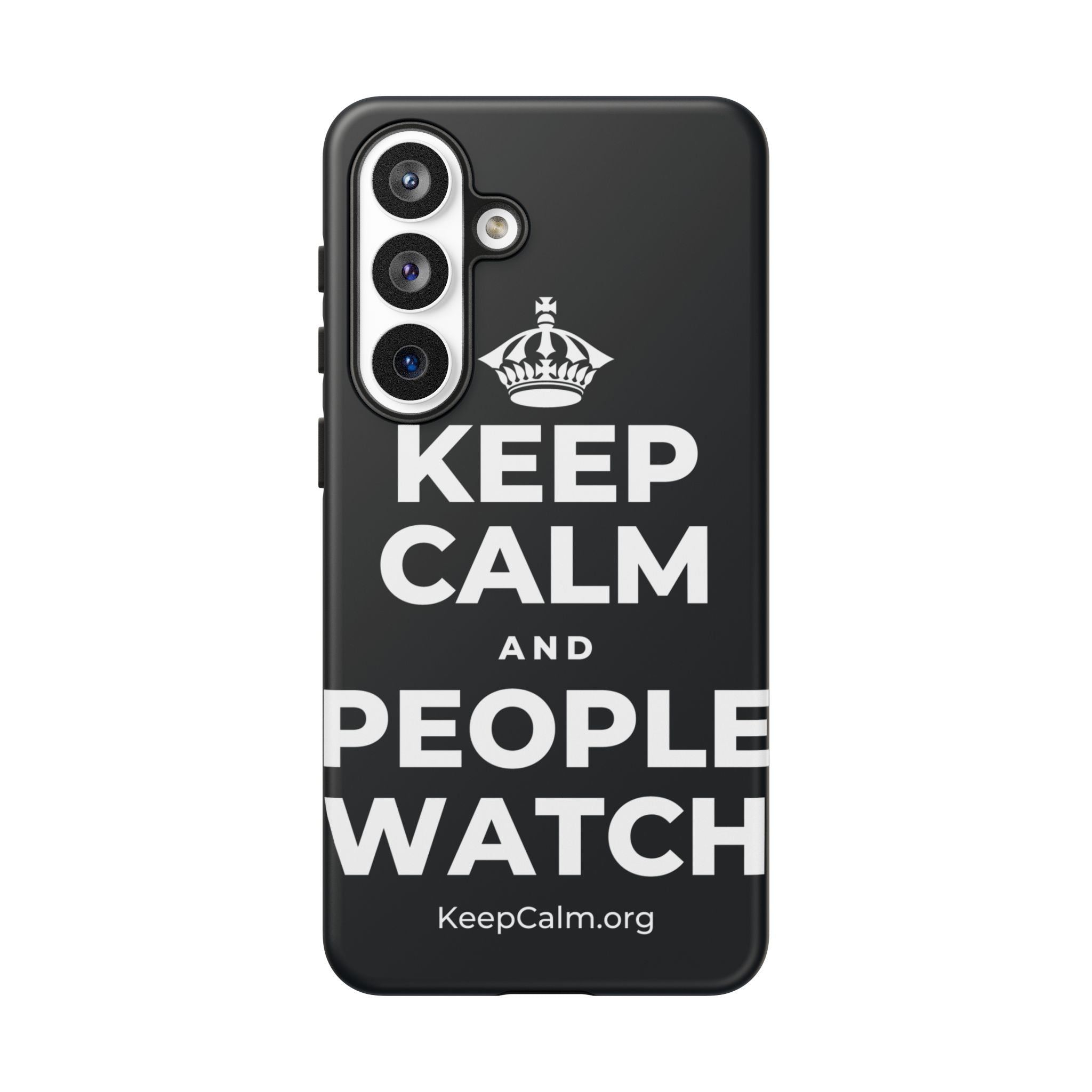 KEEP CALM AND PEOPLE WATCH Phone Case (Dark)