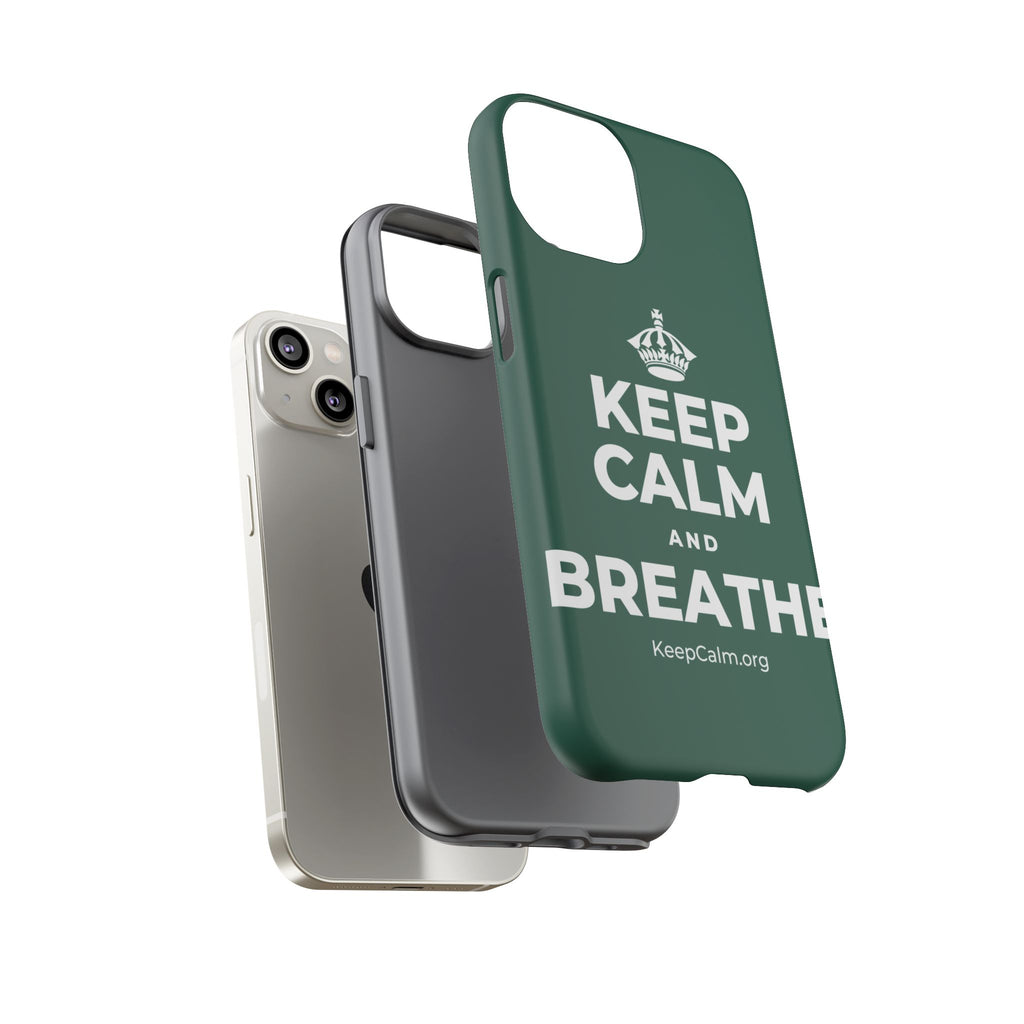 KEEP CALM AND BREATHE Phone Case