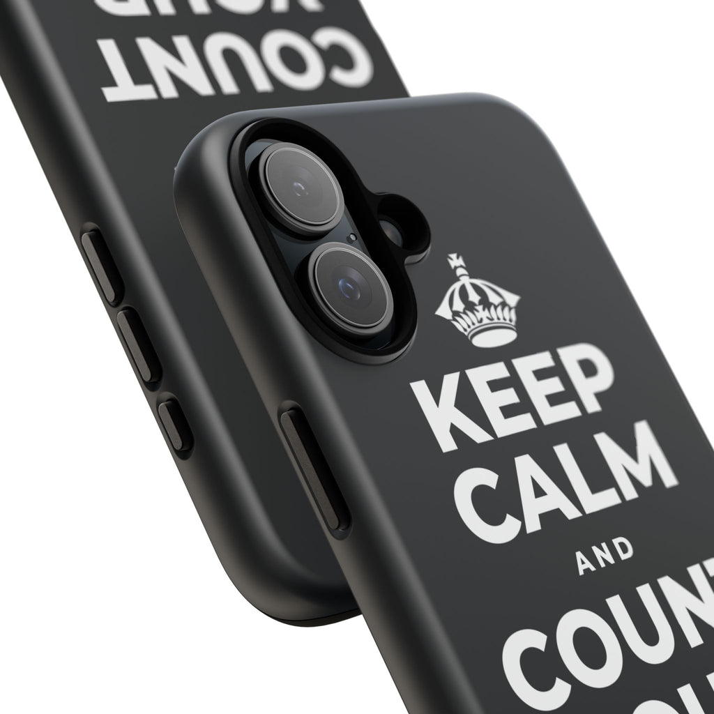 KEEP CALM AND COUNT YOUR SLOW BREATHS Phone Case (Dark)