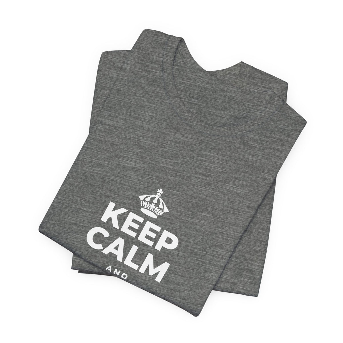KEEP CALM AND SET A BOUNDARY T-Shirt (Baby Blue–Silver)