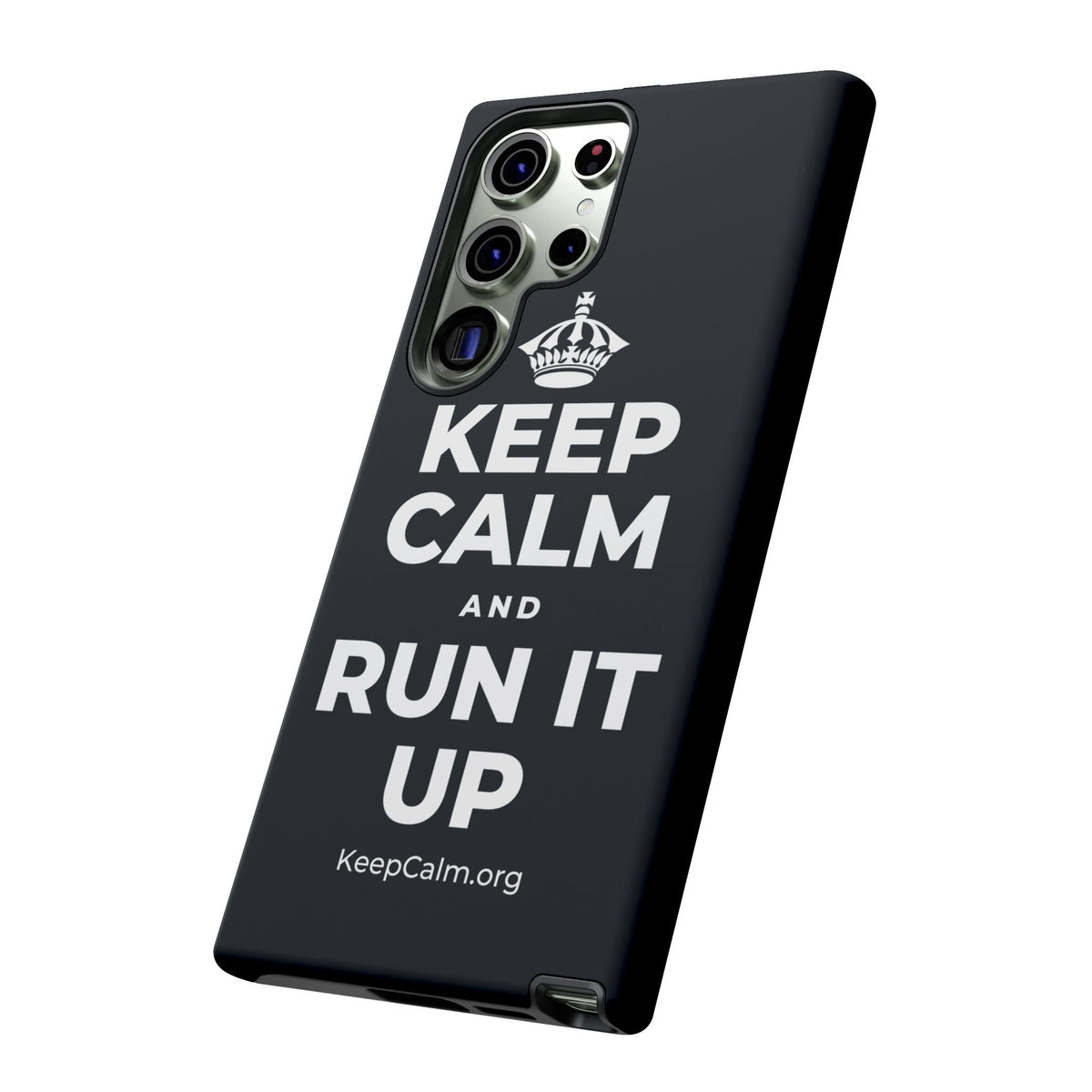 KEEP CALM AND RUN IT UP Phone Case (Dark)