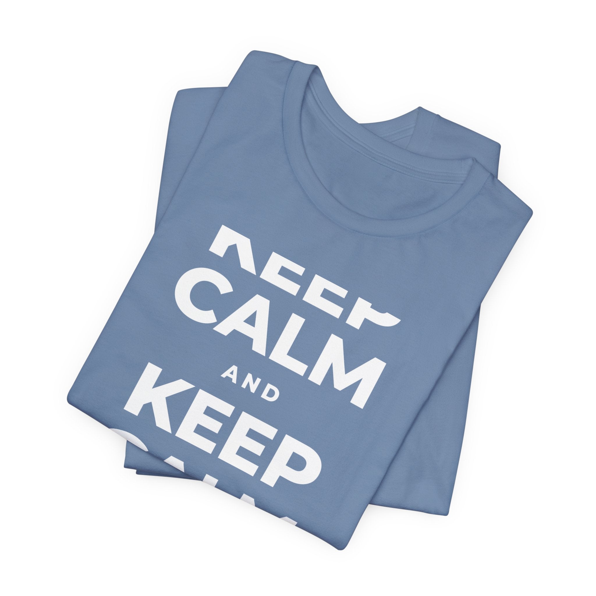 KEEP CALM AND REST & RECOVER T-Shirt (Soft Cream–Heather Mauve)