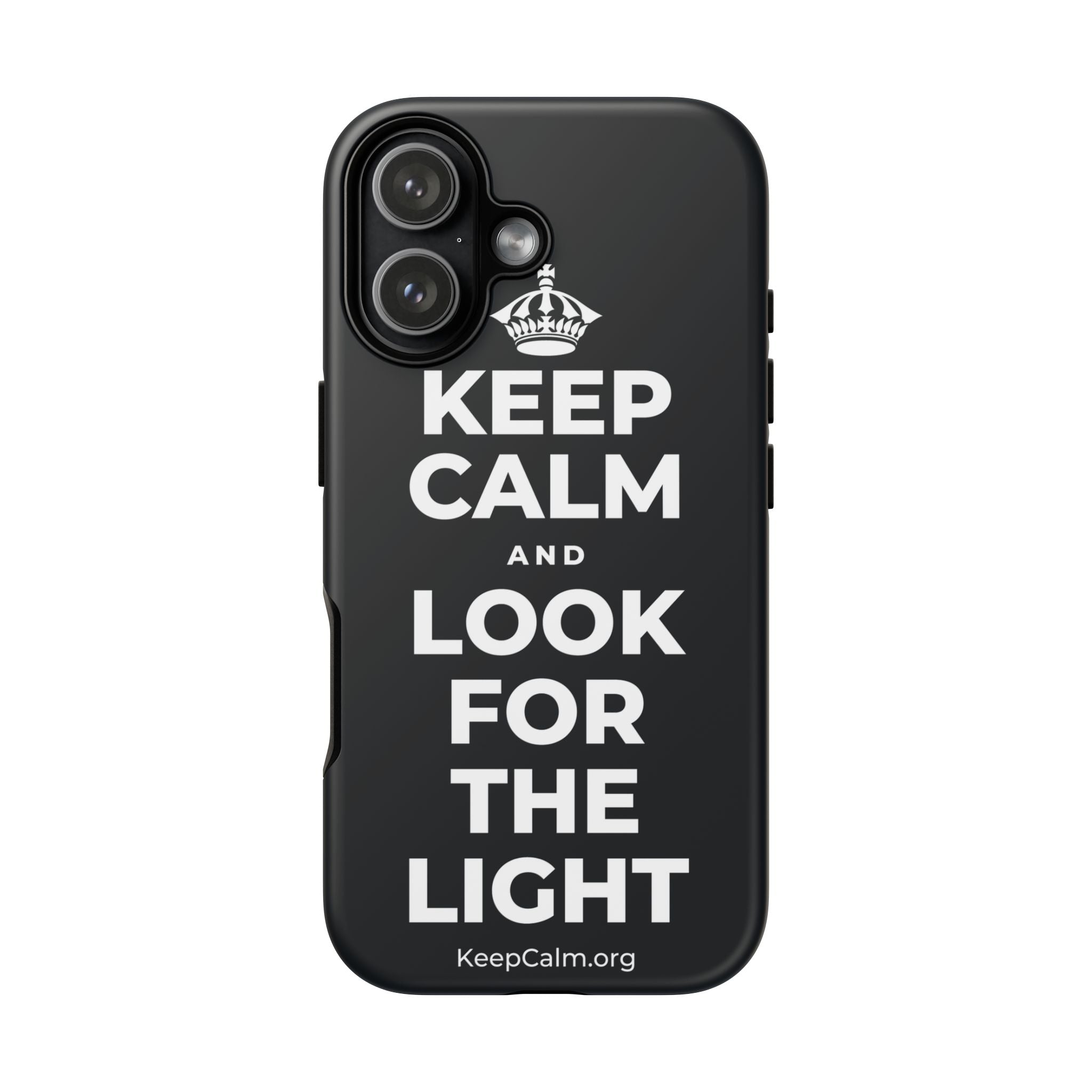 KEEP CALM AND LOOK FOR THE LIGHT Phone Case (Dark)