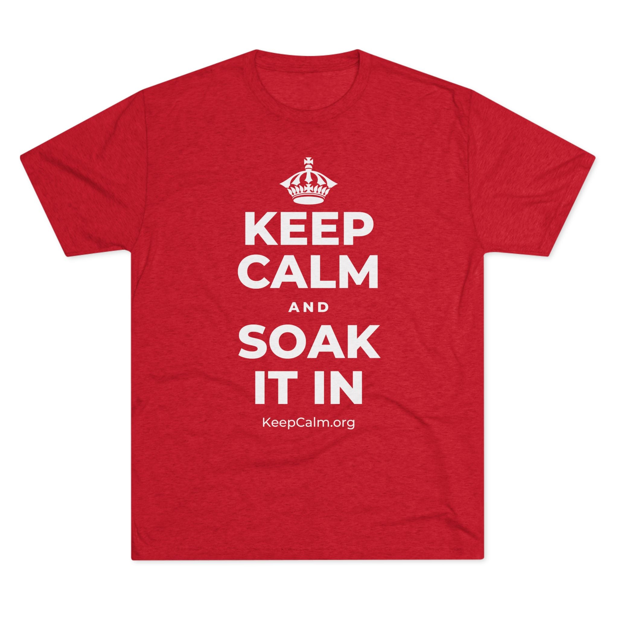 KEEP CALM AND SOAK IT IN Tri-Blend Tee