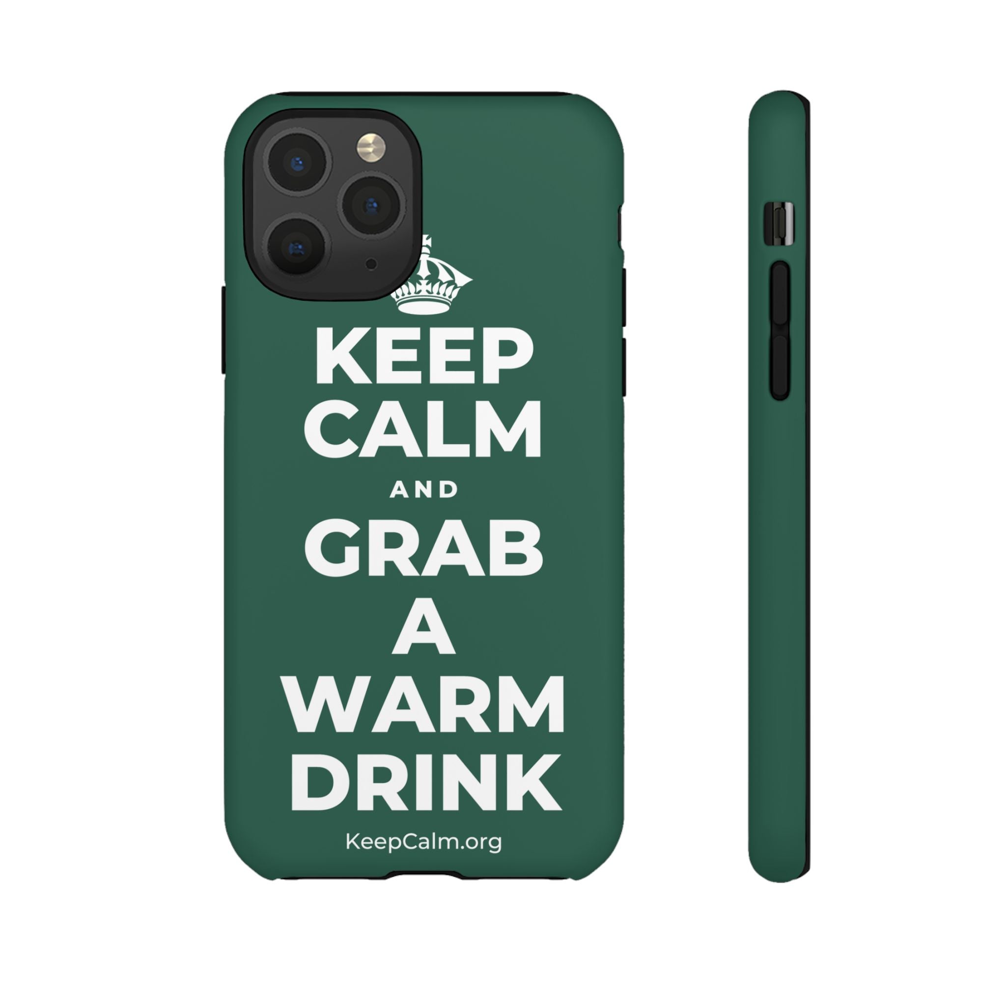 KEEP CALM AND GRAB A WARM DRINK Phone Case