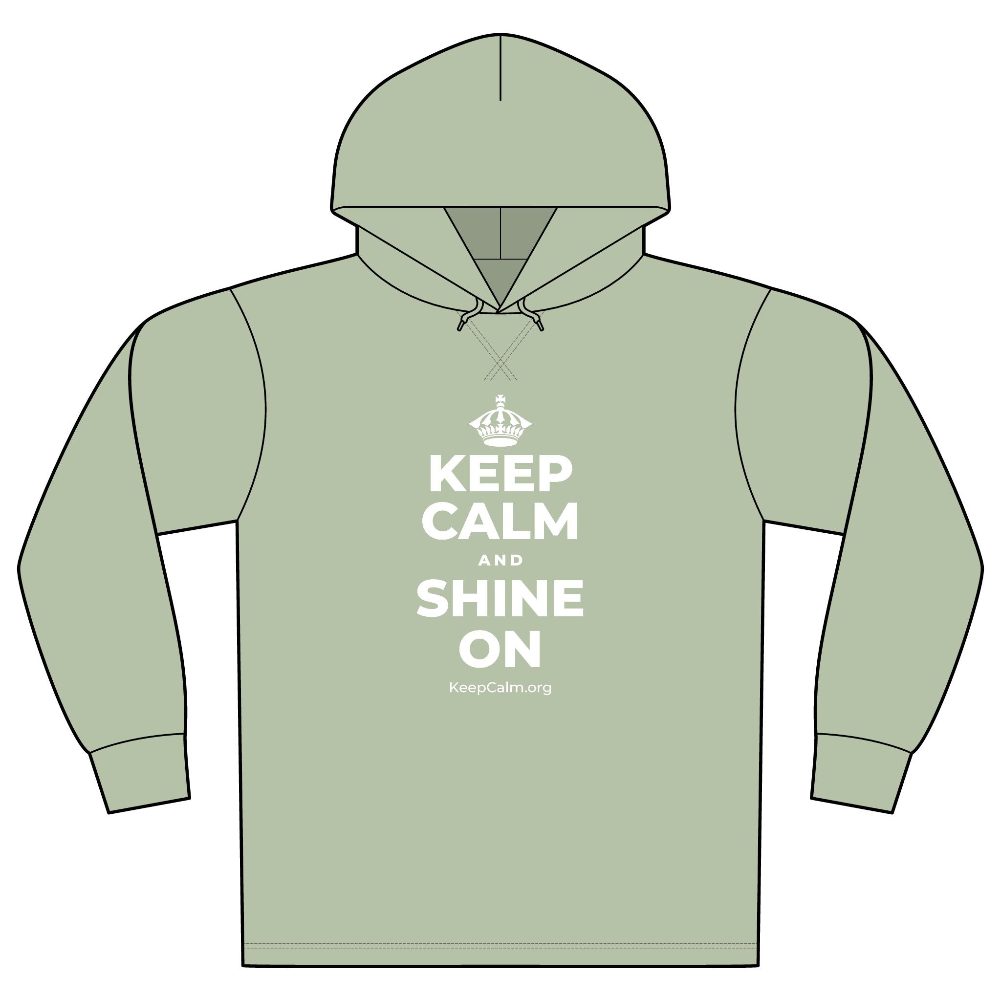 KEEP CALM AND SHINE ON Organic Hoodie Tee