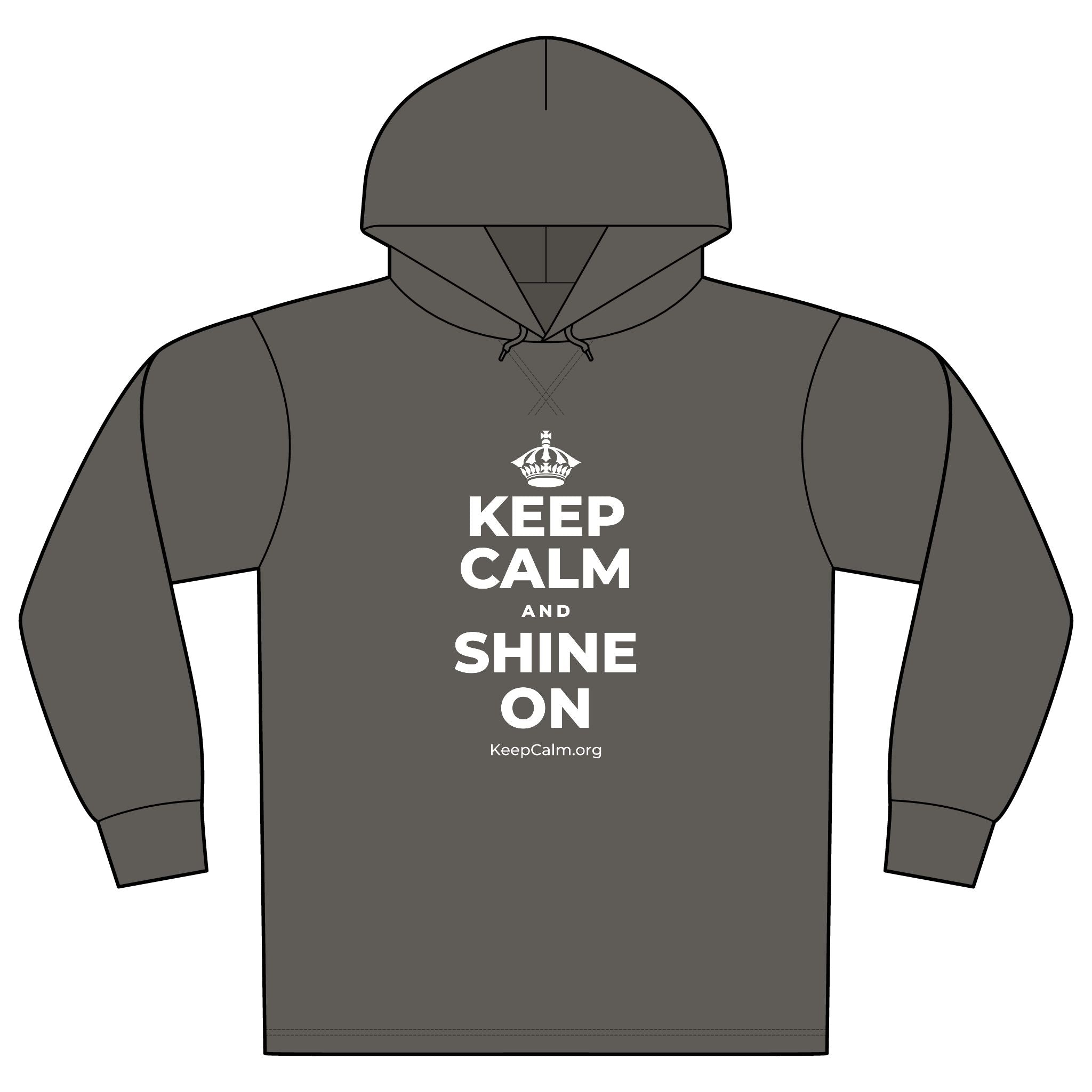 KEEP CALM AND SHINE ON Organic Hoodie Tee