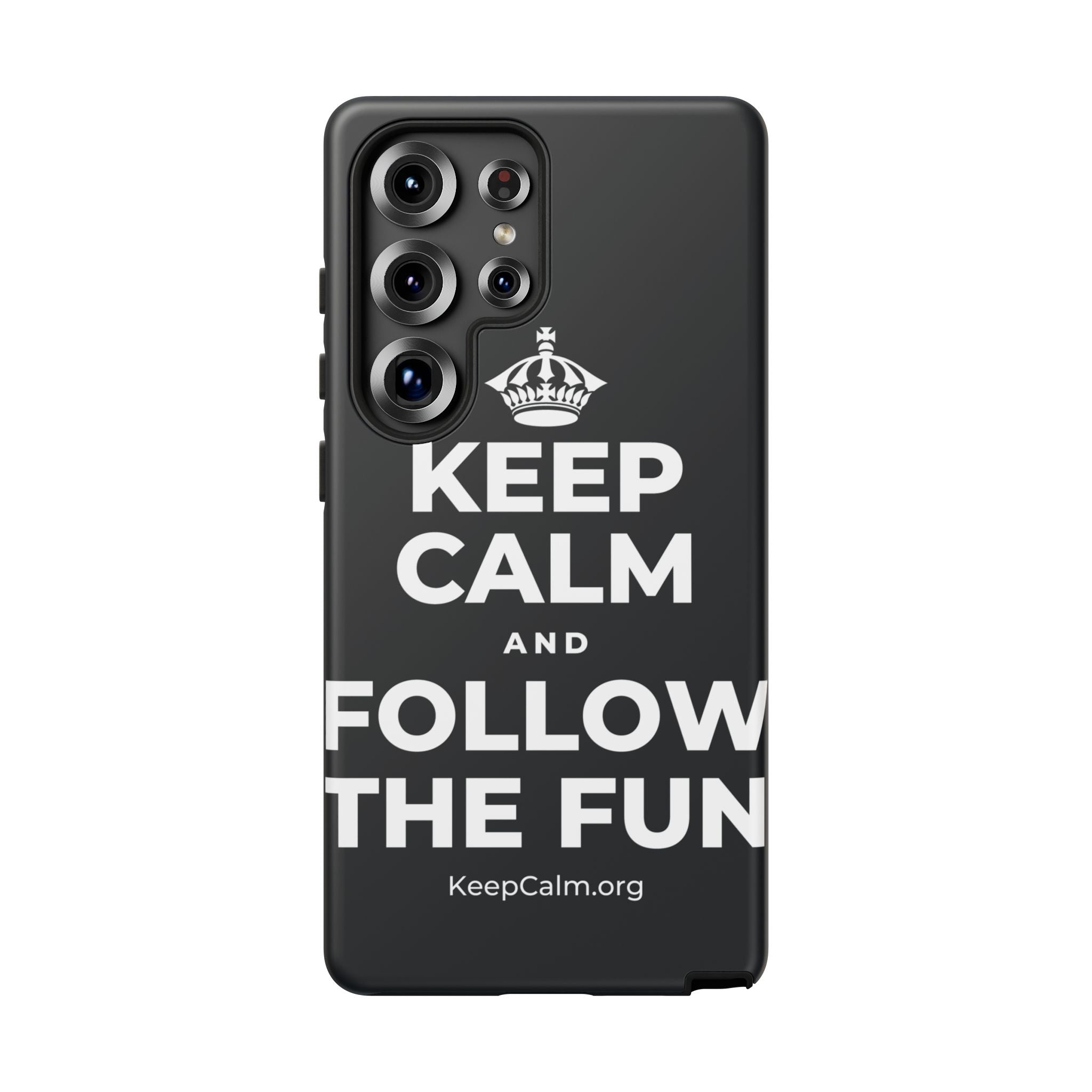 KEEP CALM AND FOLLOW THE FUN Phone Case (Dark)