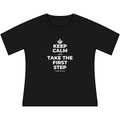 KEEP CALM AND TAKE THE FIRST STEP Women's Raglan Tee