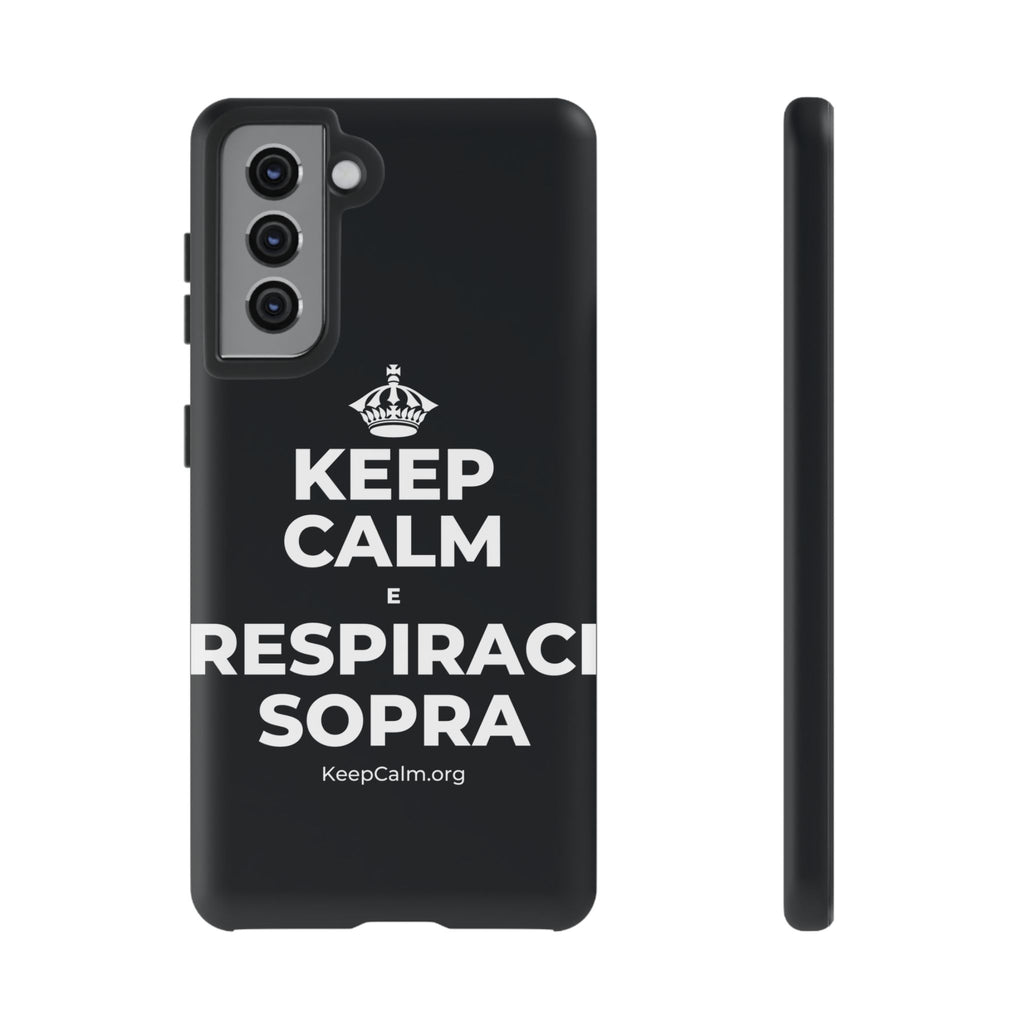 KEEP CALM E RESPIRACI SOPRA Phone Case (Dark)