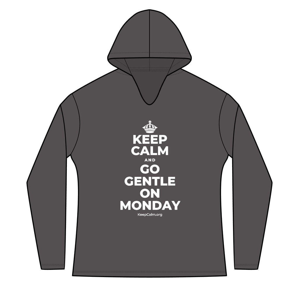 KEEP CALM AND GO GENTLE ON MONDAY Women's Long Sleeve Hoodie