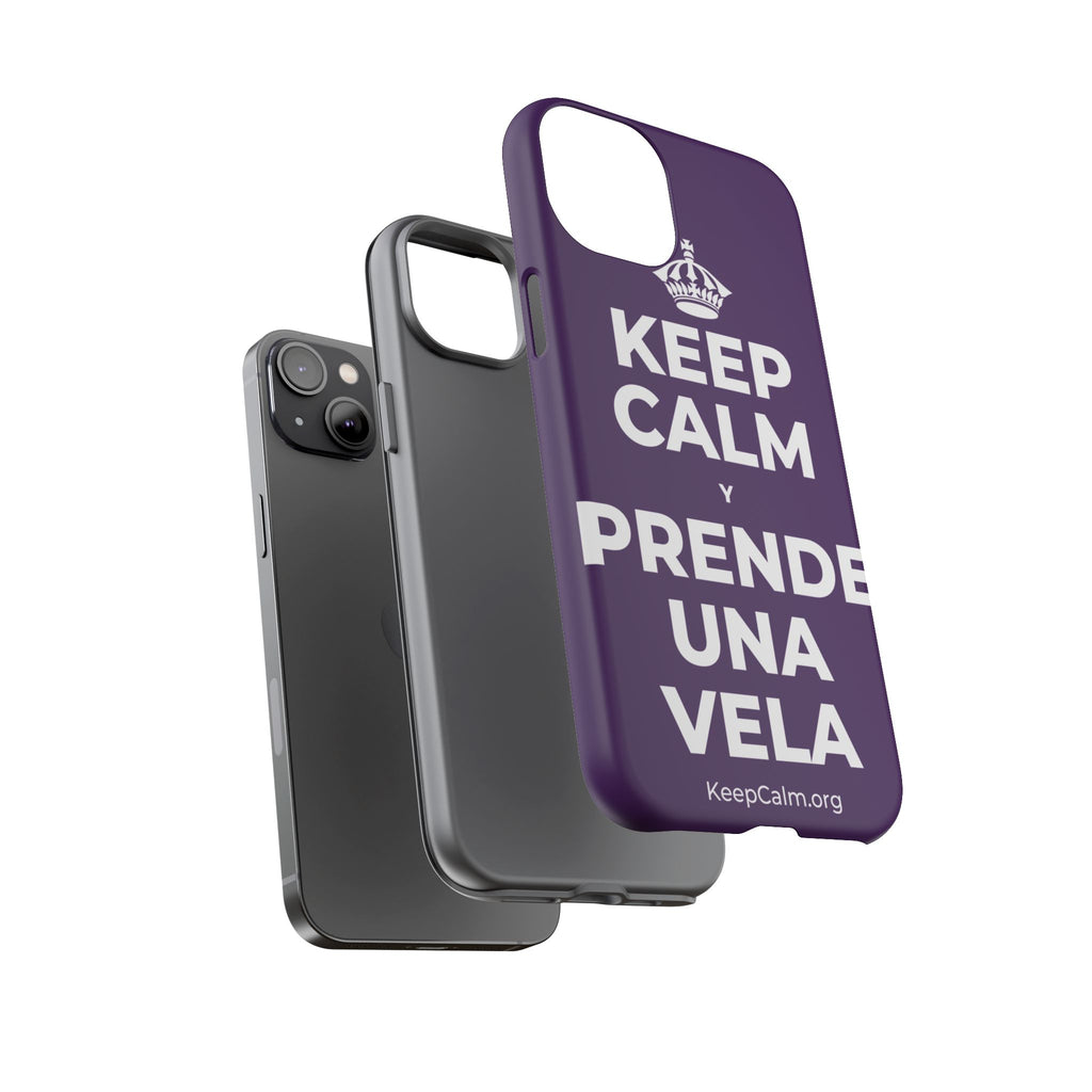 KEEP CALM Y PRENDE UNA VELA Phone Case
