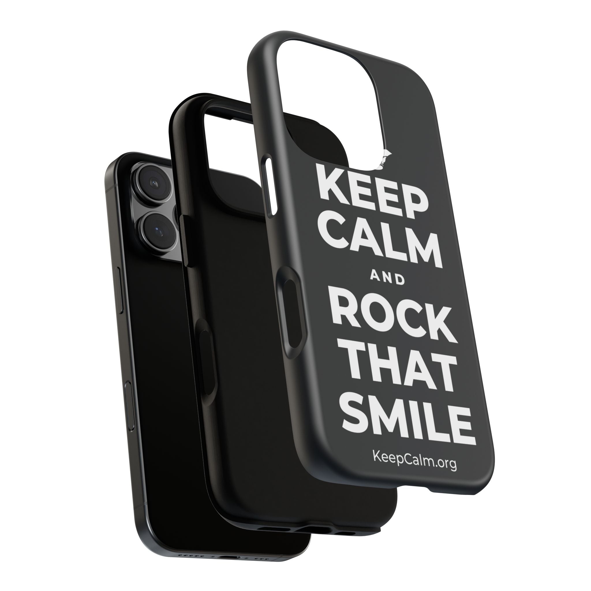 KEEP CALM AND ROCK THAT SMILE Phone Case (Dark)
