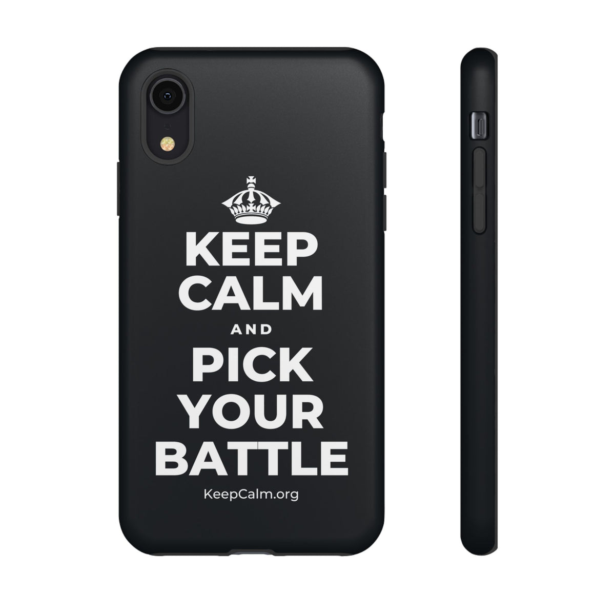 KEEP CALM AND PICK YOUR BATTLE Phone Case (Dark)
