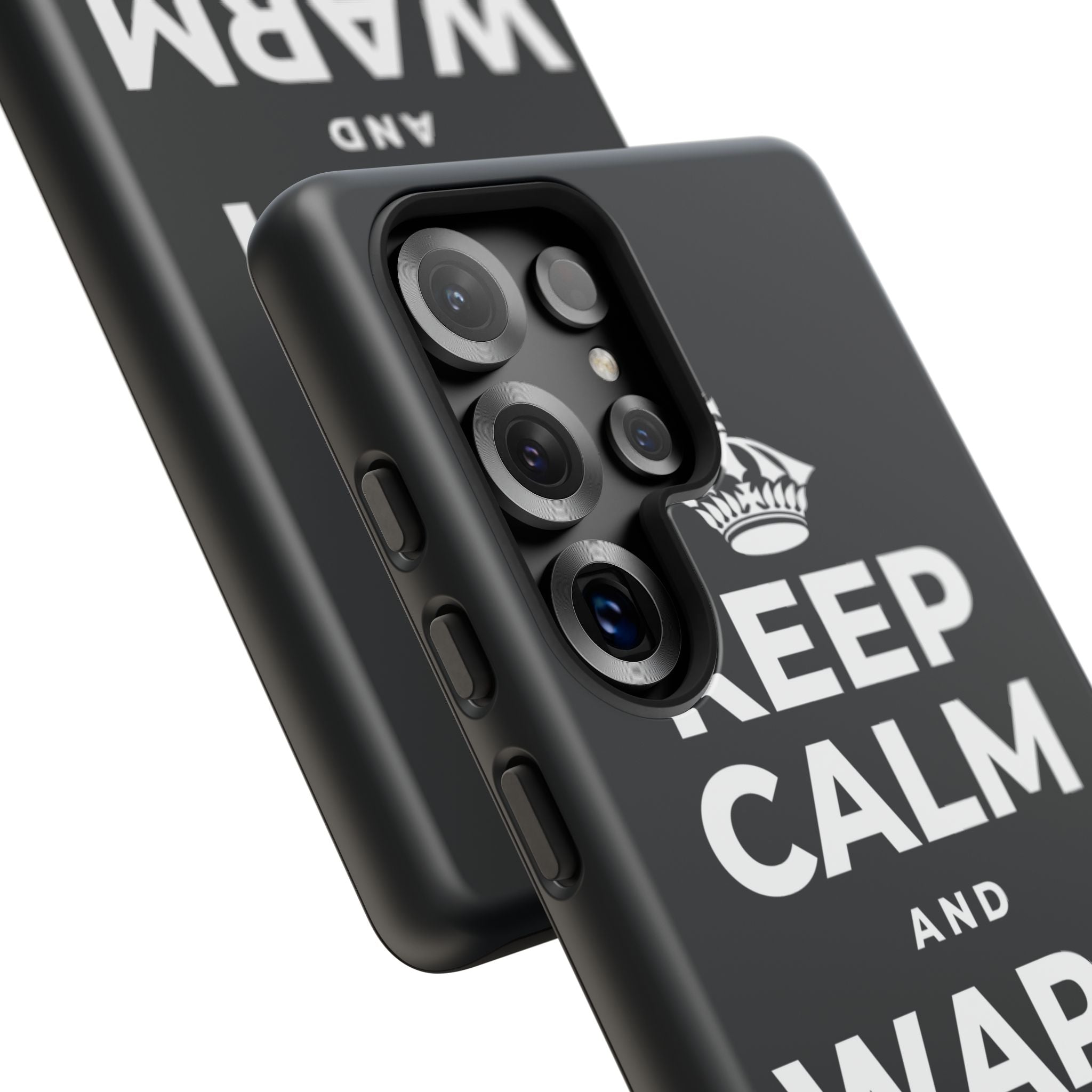 KEEP CALM AND WARM YOUR HANDS Phone Case (Dark)